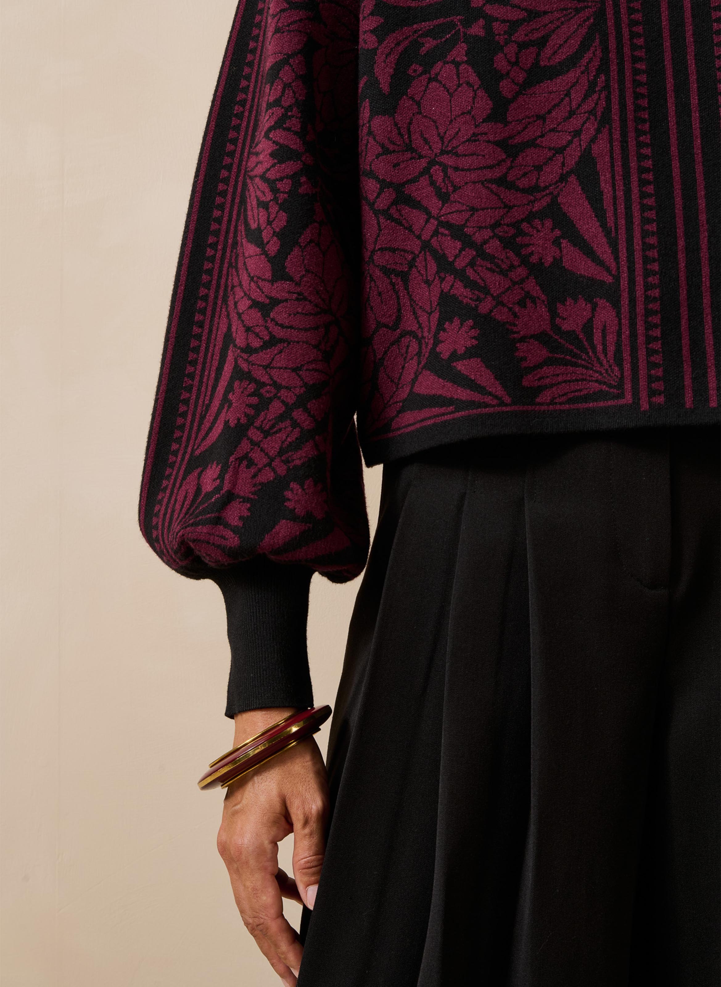 Oversized trui met print LA FEE MARABOUTEE Veelkleurig