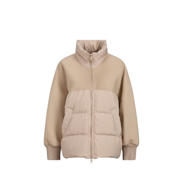 Veste Loretta ample bi-matière en laine mélangée Veste Loretta ample bi-matière en laine mélangée