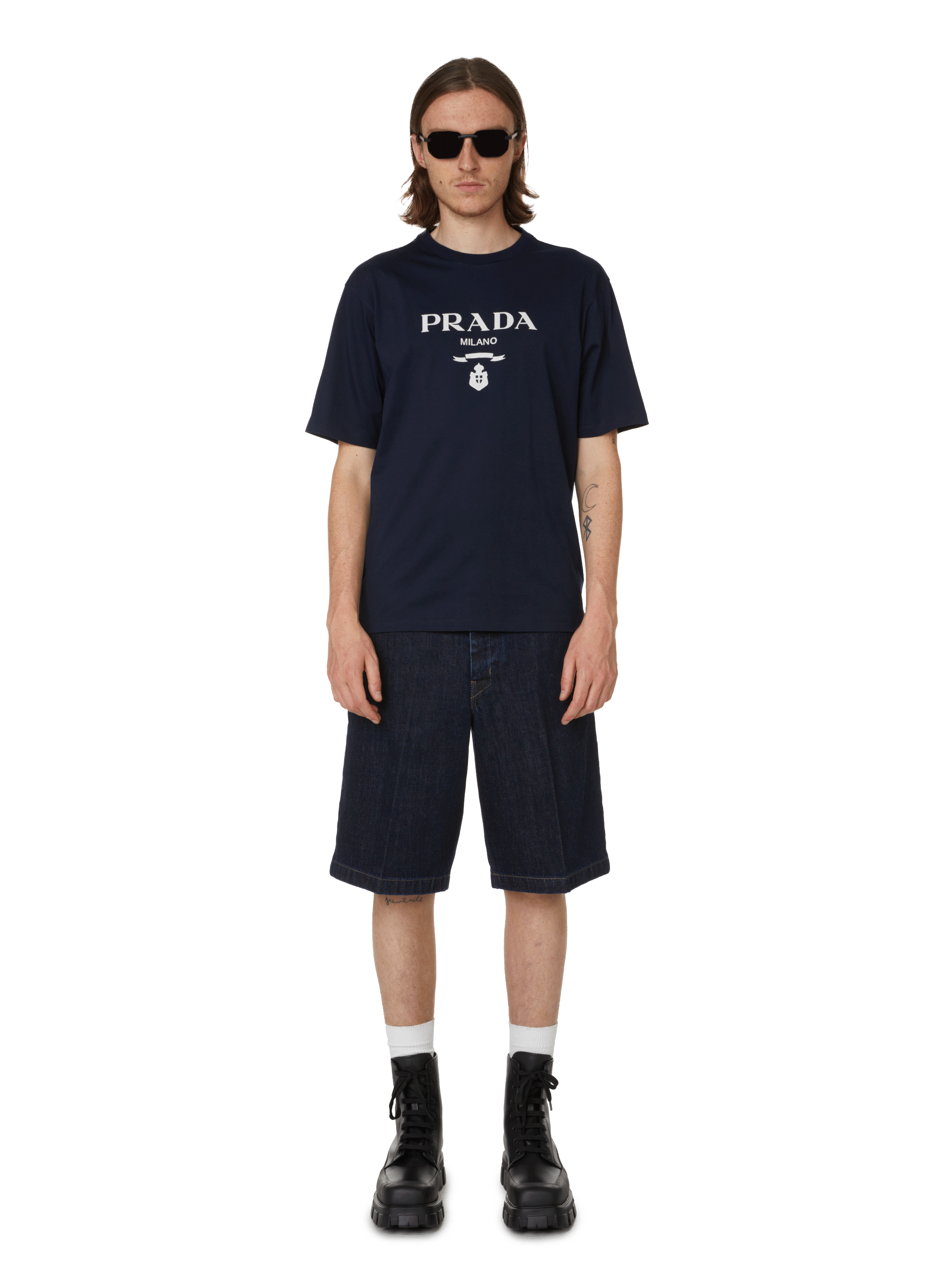 Lunettes de soleil sans monture PRADA Noir