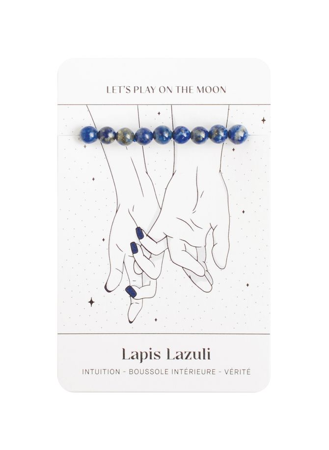 Bracelet Lapis Lazuli LET'S PLAY ON THE MOON