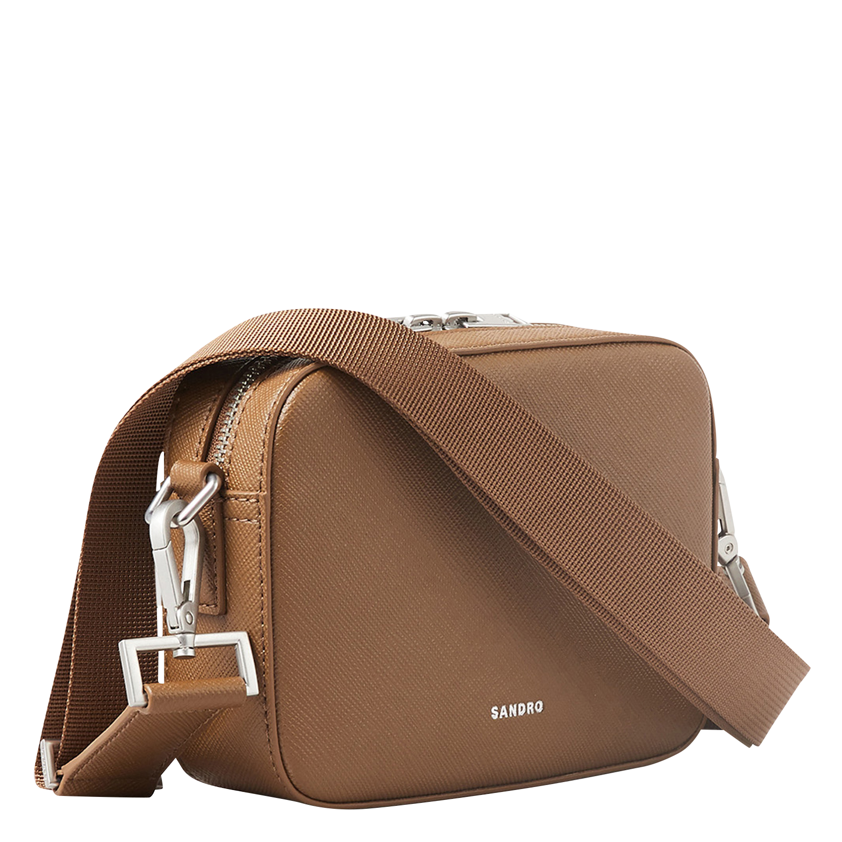 SAC BANDOULIèRE EN CUIR RECYCLé MINIBAG HOOK SANDRO pour HOMME