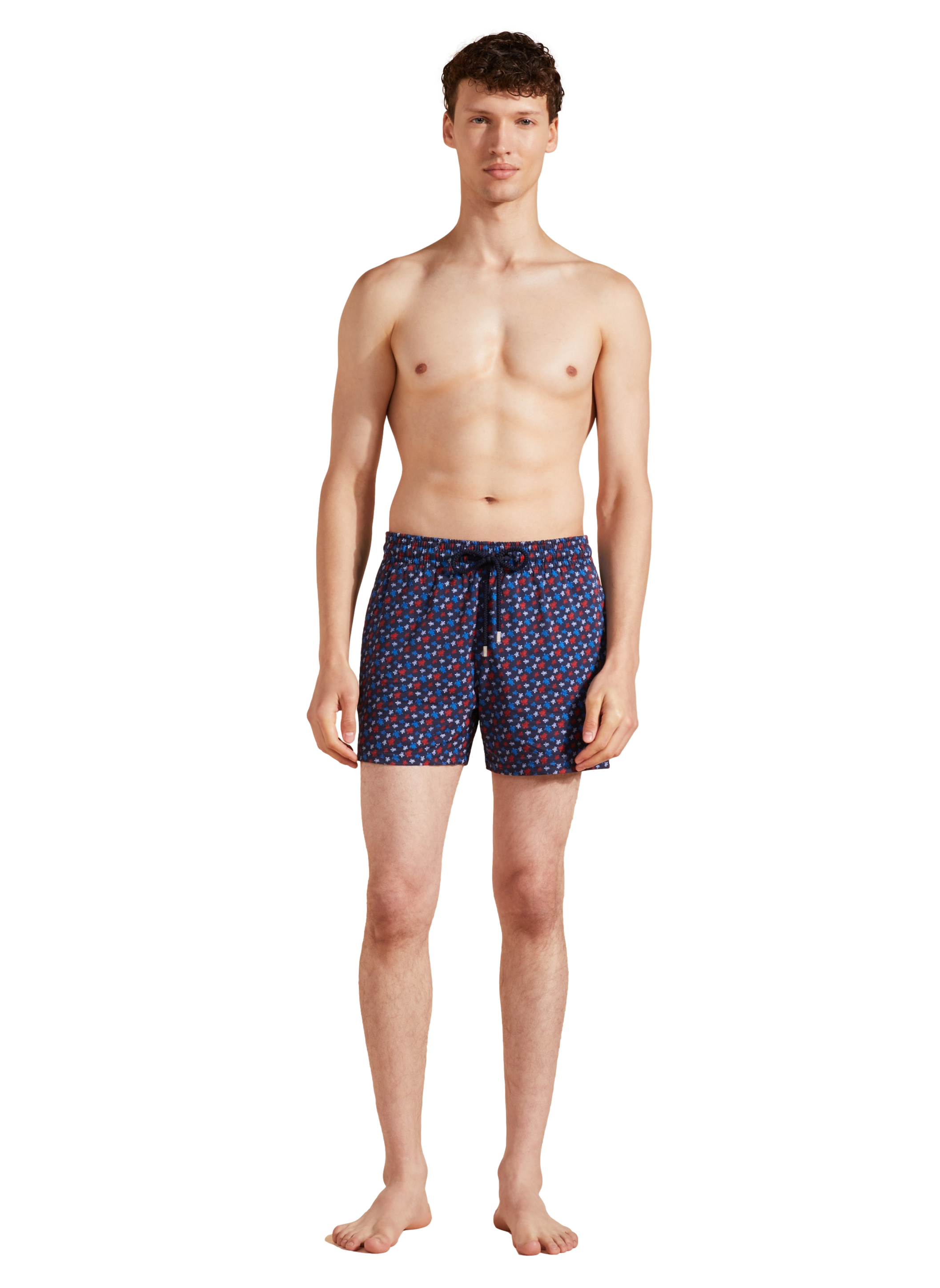 Maillot De Bain Homme Vilebrequin - Slip De Bain Stretch Micro Imprimé Tortues Arc-en-ciel - Taille L Neuf Avec étiquette