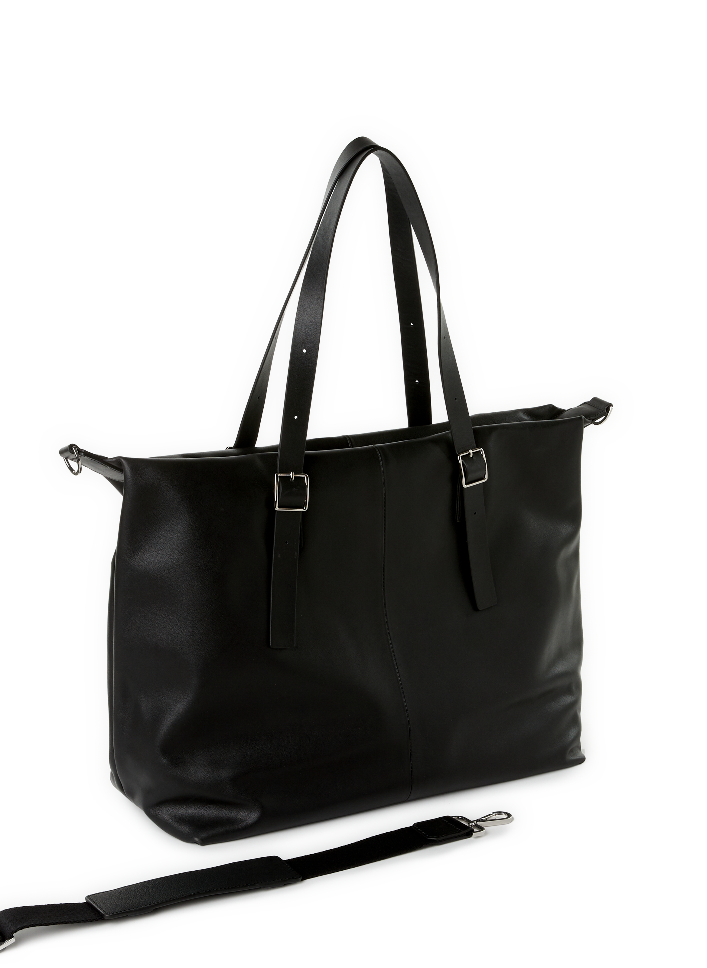 Leather weekend bag SAISON 1865 Black