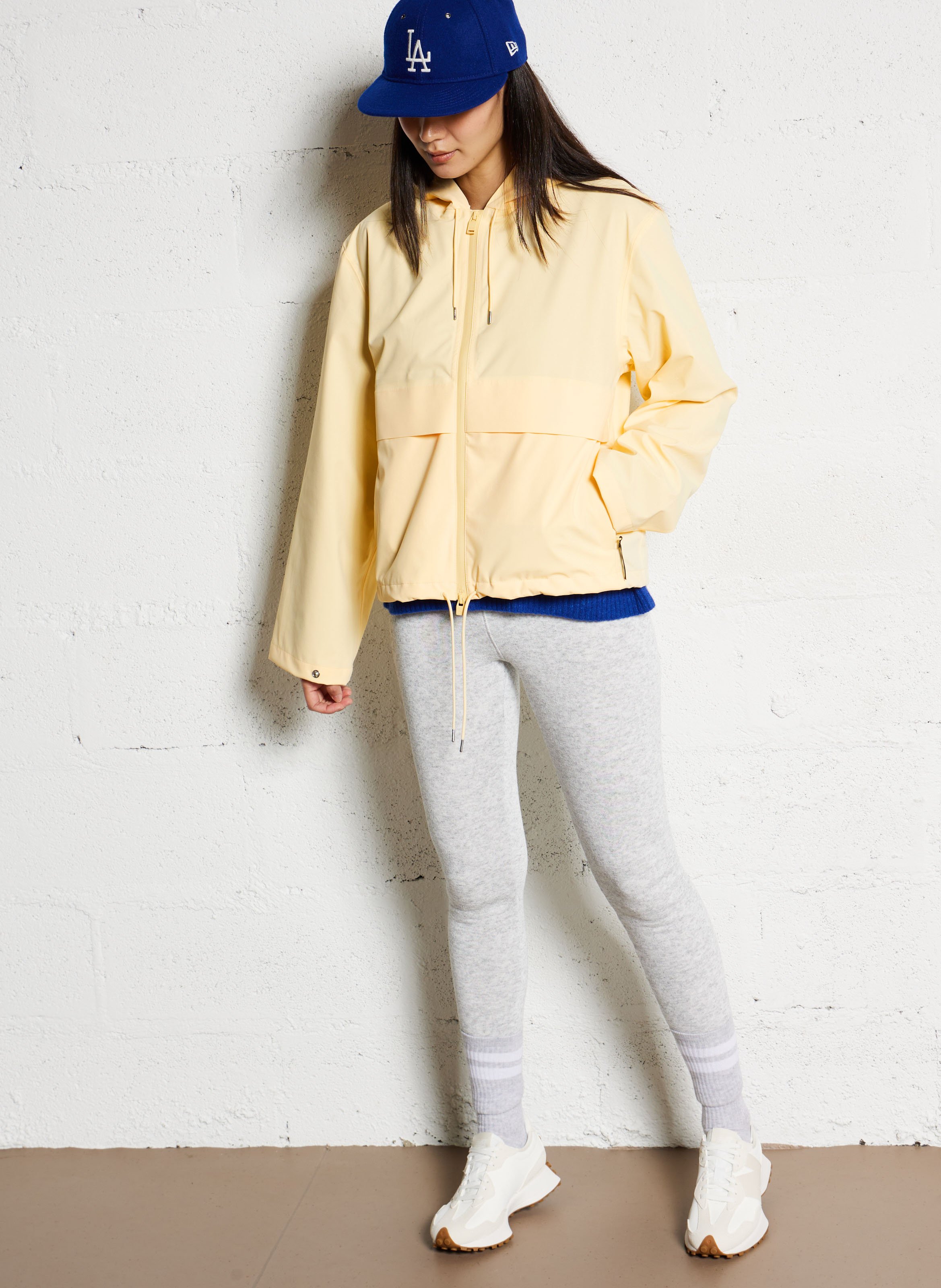 Pull ample col rond en laine mélangée vitow AMERICAN VINTAGE Bleu