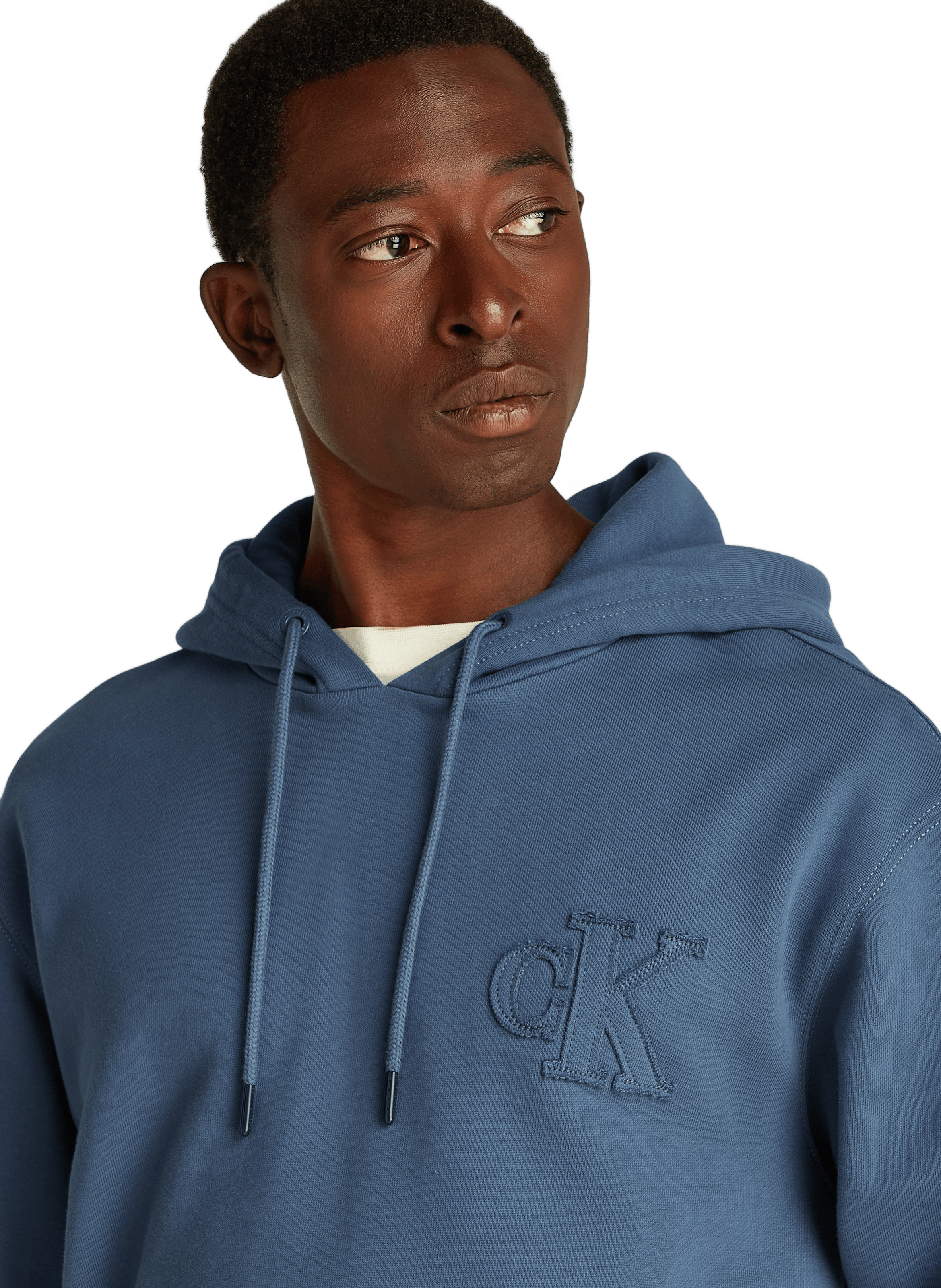 Hoodie en coton  Bleu