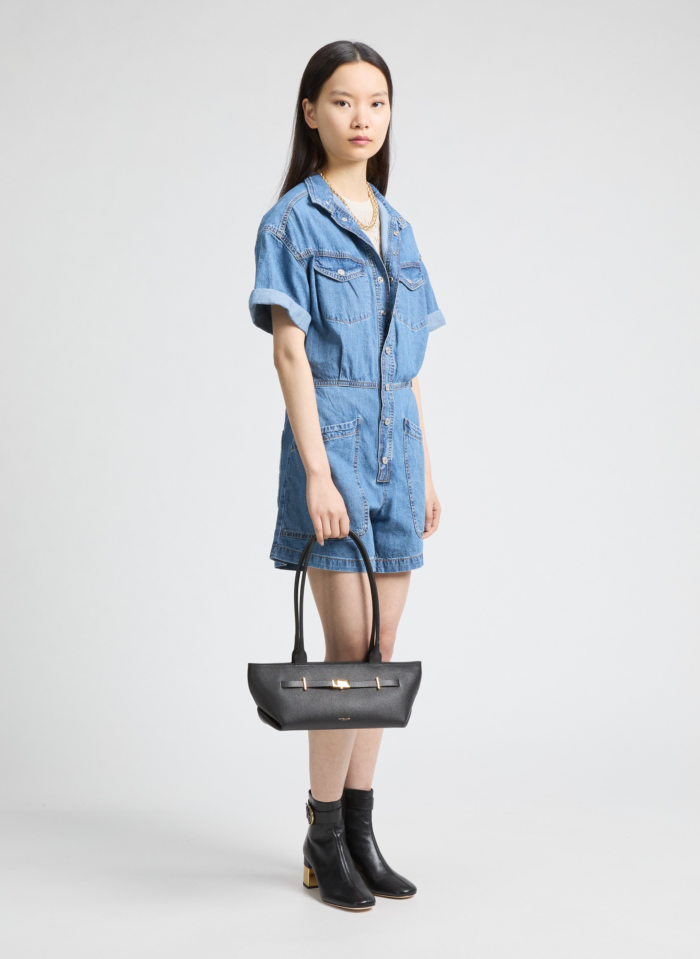 The New York Shoulder DEMELLIER LONDON Noir