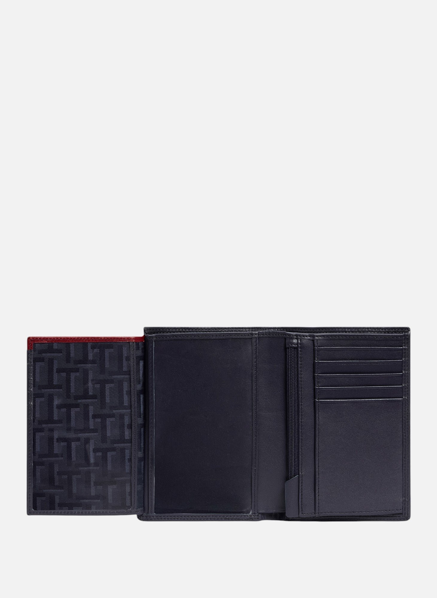 Grand portefeuille vertical zippé 2 volets martin en cuir lisse LE TANNEUR Bleu