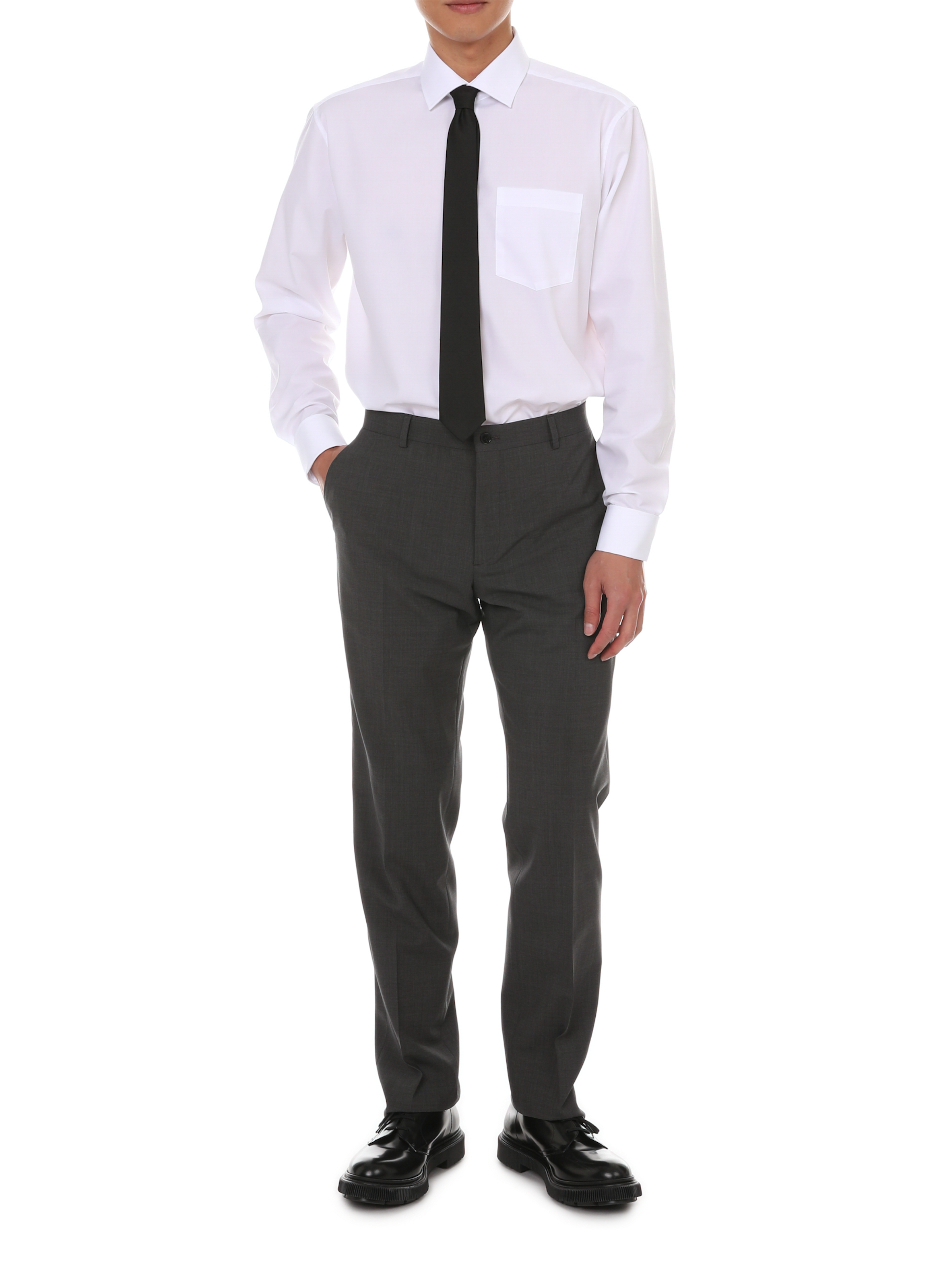 Chemise regular en coton Kent SEIDENSTICKER Blanc