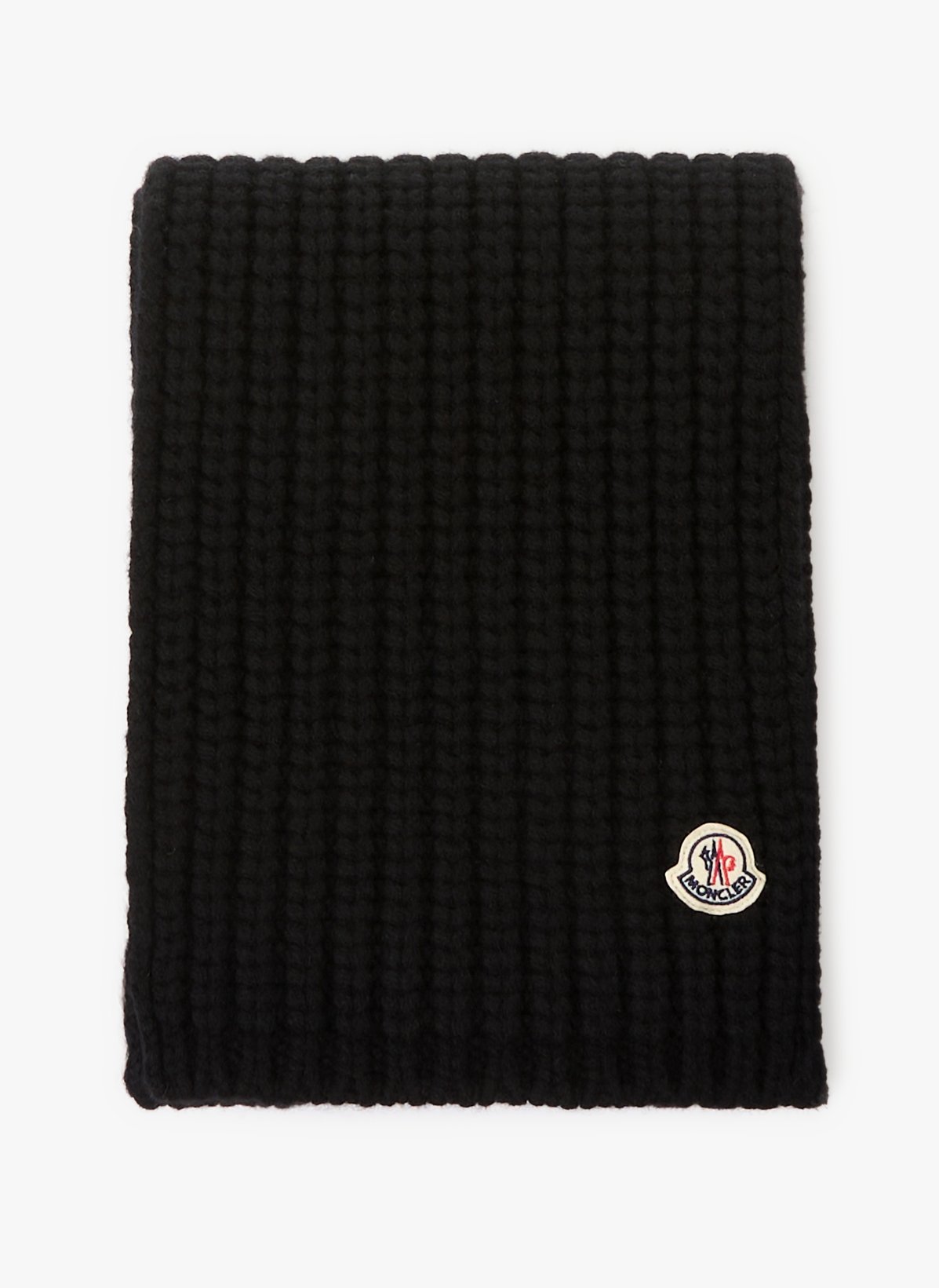 Moncler Echarpe En Laine Et Cachemire In Black