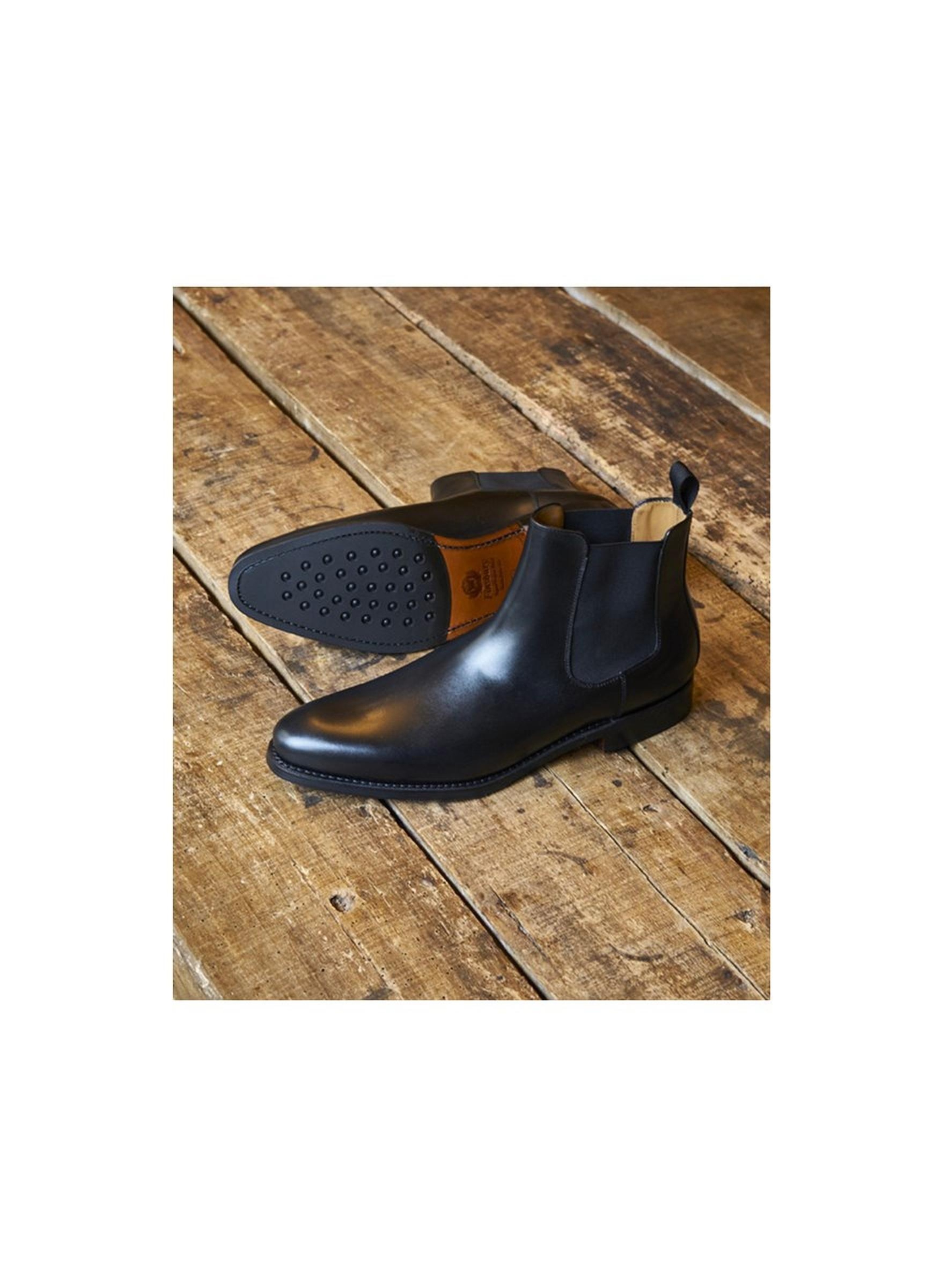 Bottines cuir chelsea FINSBURY Noir