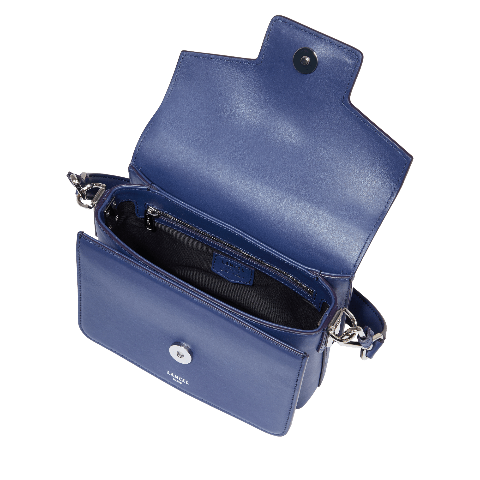 Sac rabat s angèle de lancel en cuir LANCEL Bleu