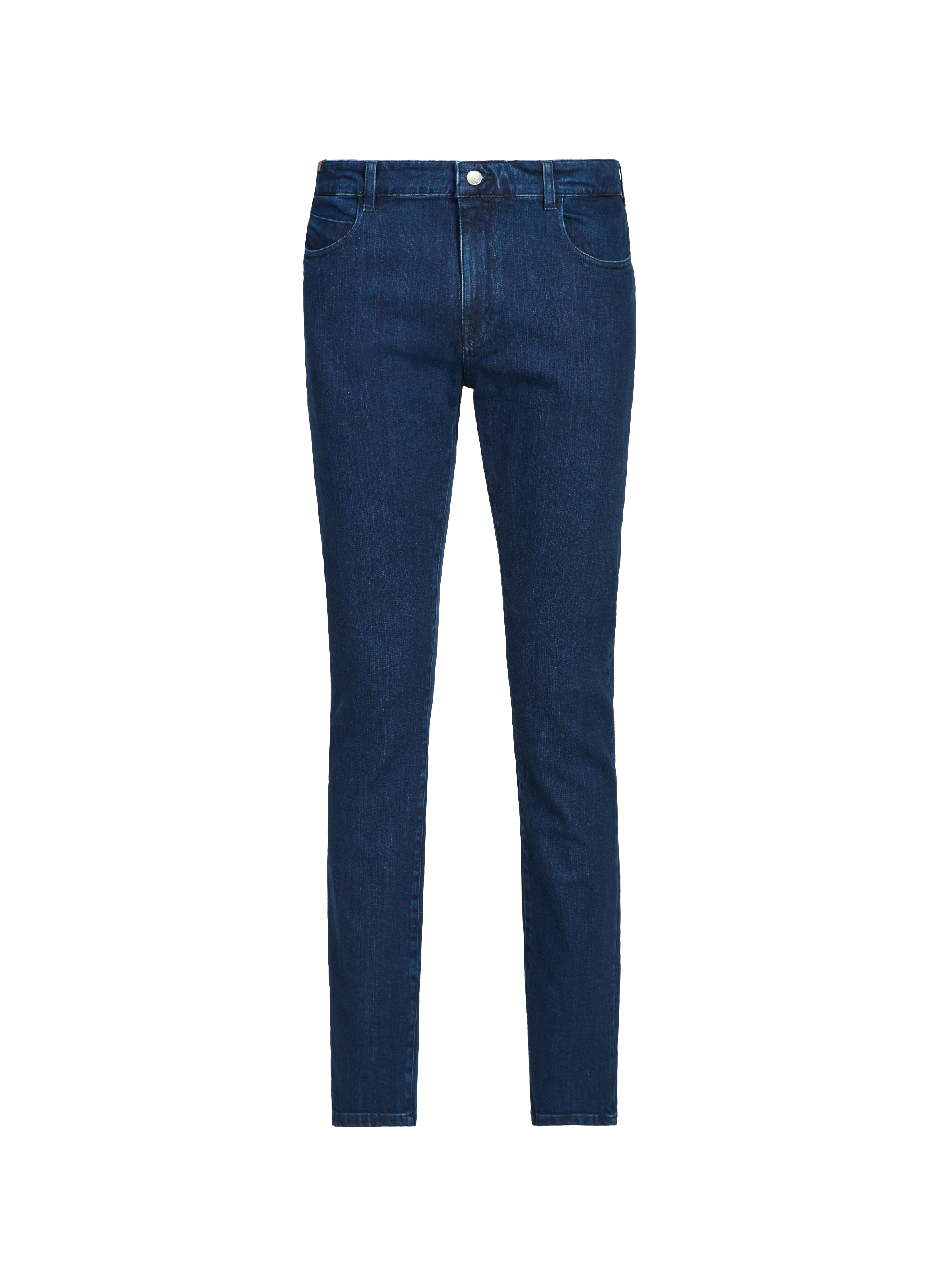 NOTIFY Jean cinq poches en coton mélangé Bleu