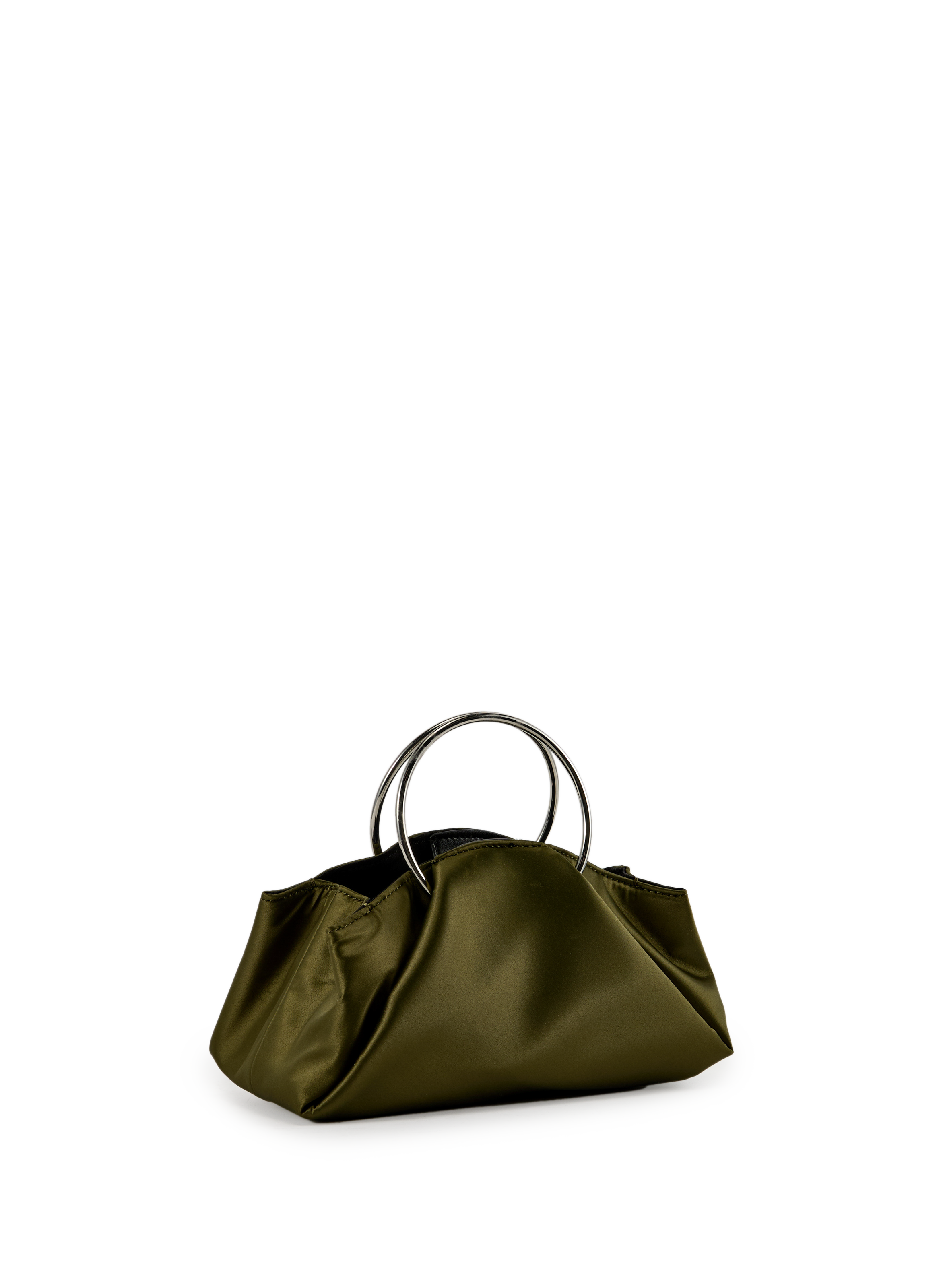 Satin handbag TOPSHOP Khaki