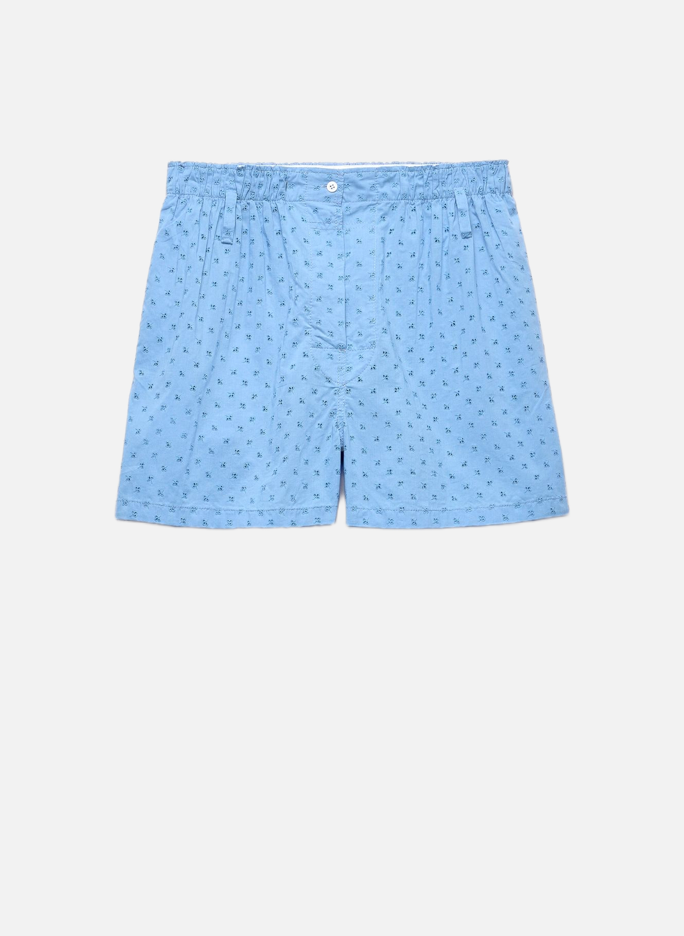 Bermuda en dentelle à œillets PRADA Bleu