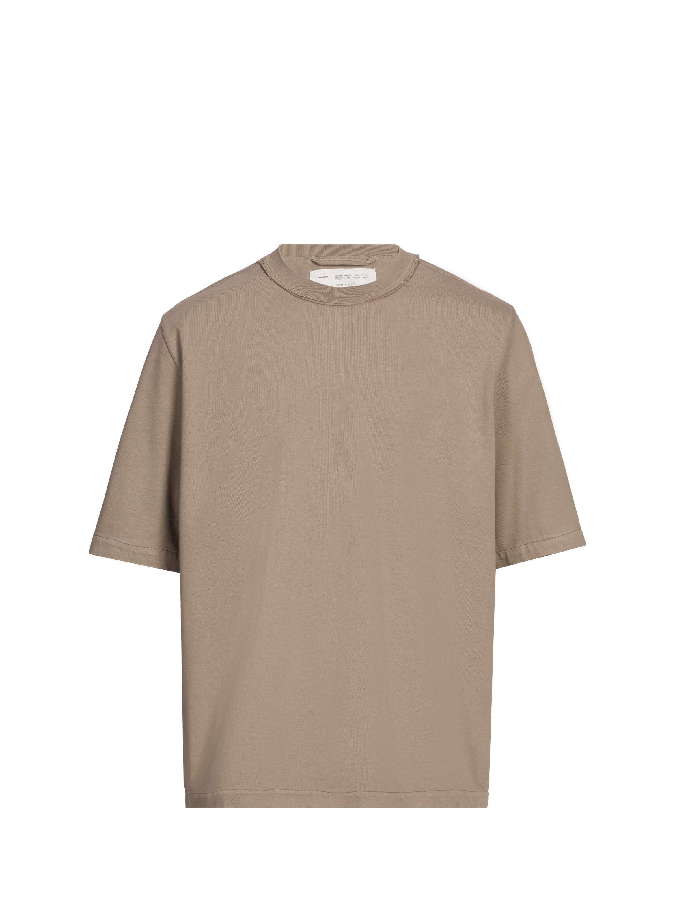 CAMIEL FORTGENS Cotton round-neck T-shirt Brown