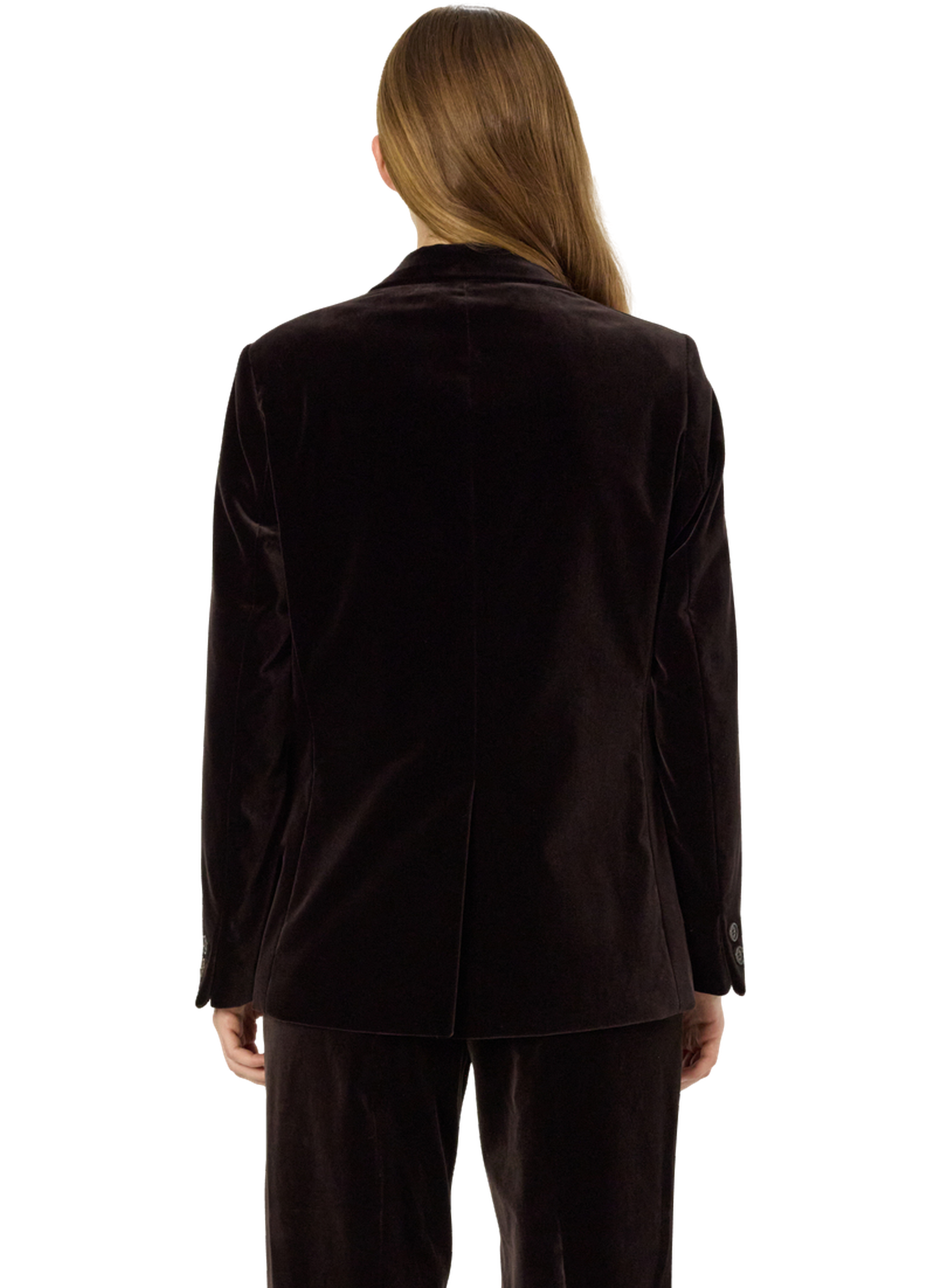 Veste de tailleur en velours ras - nirina GERARD DAREL Marron