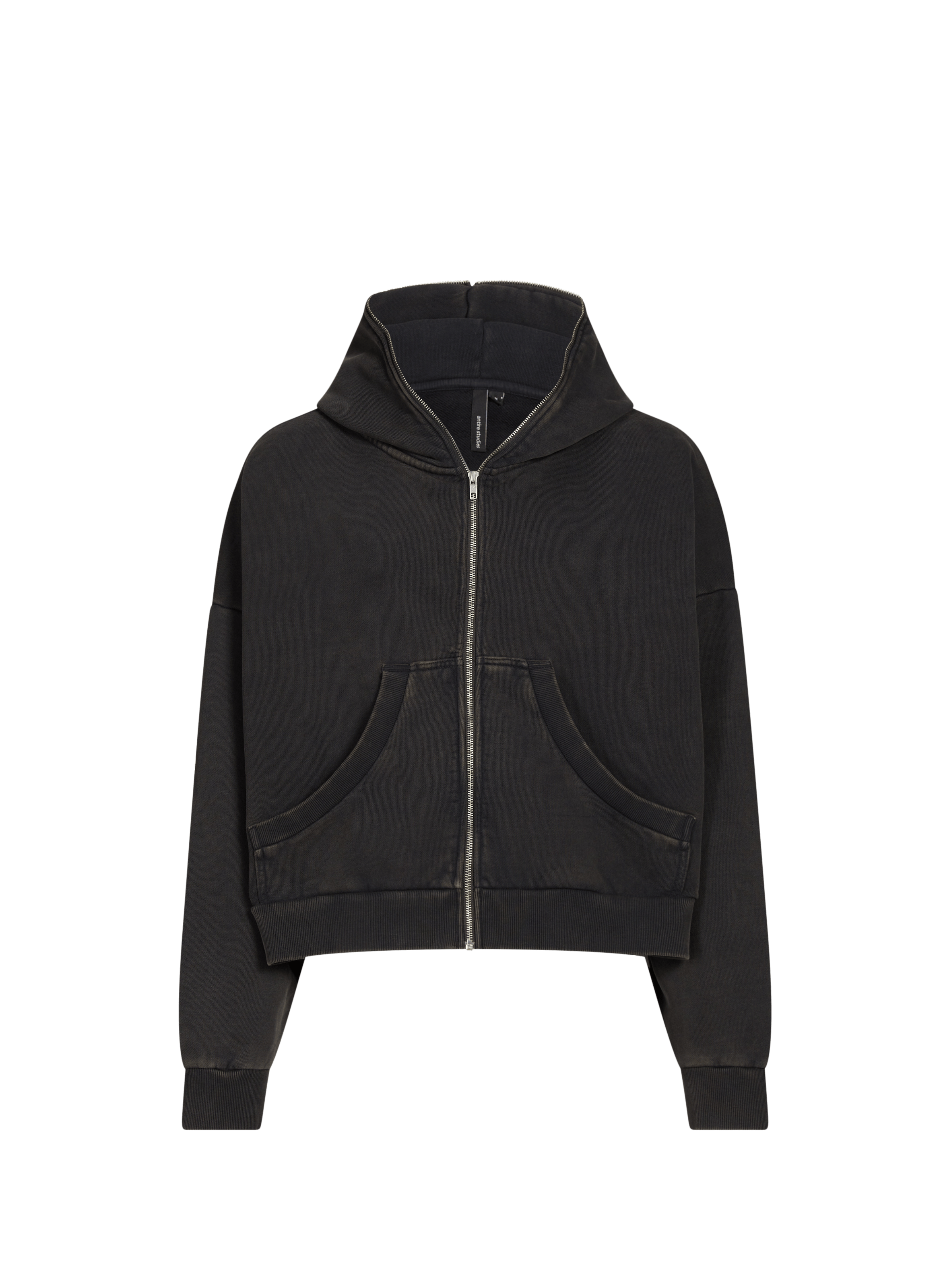 Ritssluiting sweatshirt van katoen ENTIRE STUDIOS Zwart