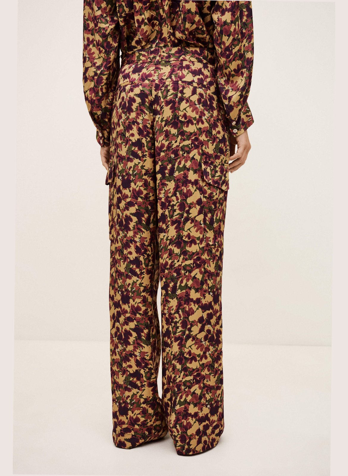 Pantalon droit imprimé nary BA&SH Orange