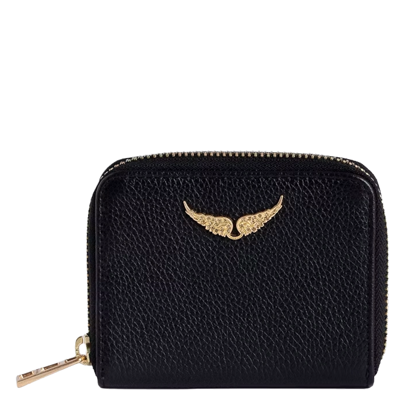 Portefeuille en cuir mini zv ZADIG&VOLTAIRE Noir