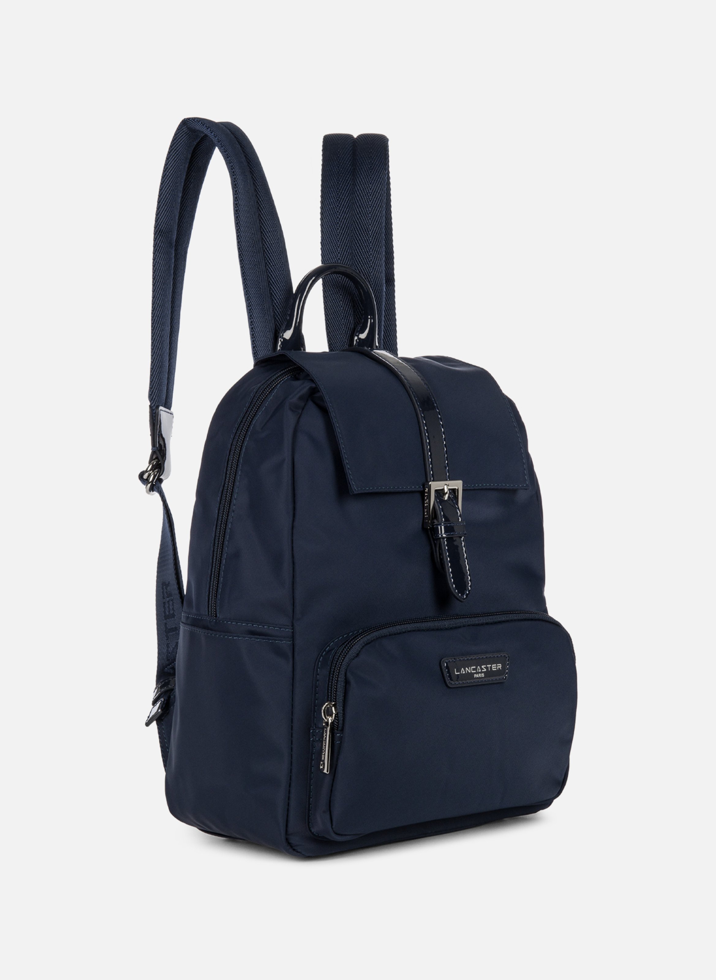 Sac à dos - basic verni Bleu