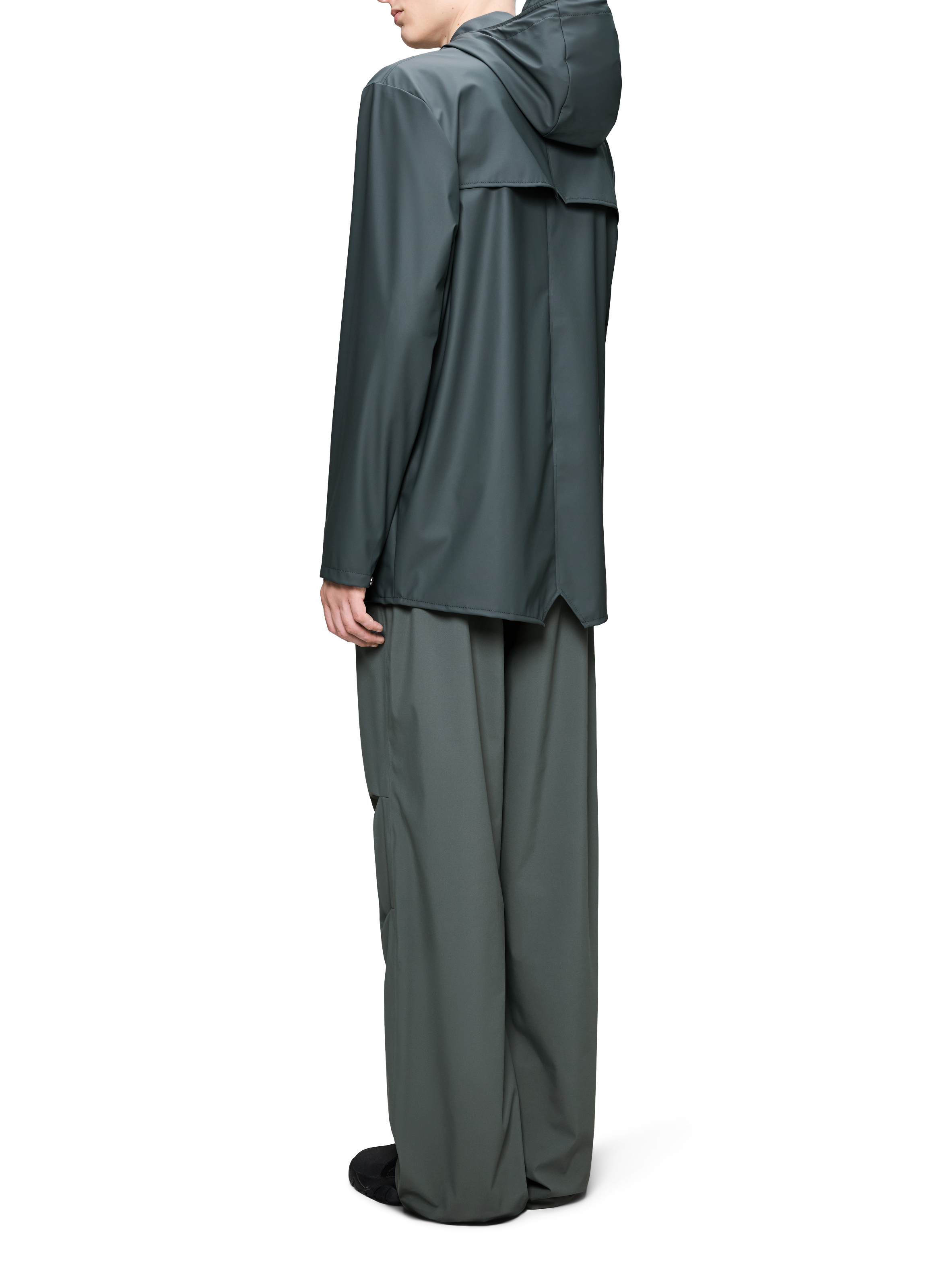 Imperméable à capuche RAINS Gris