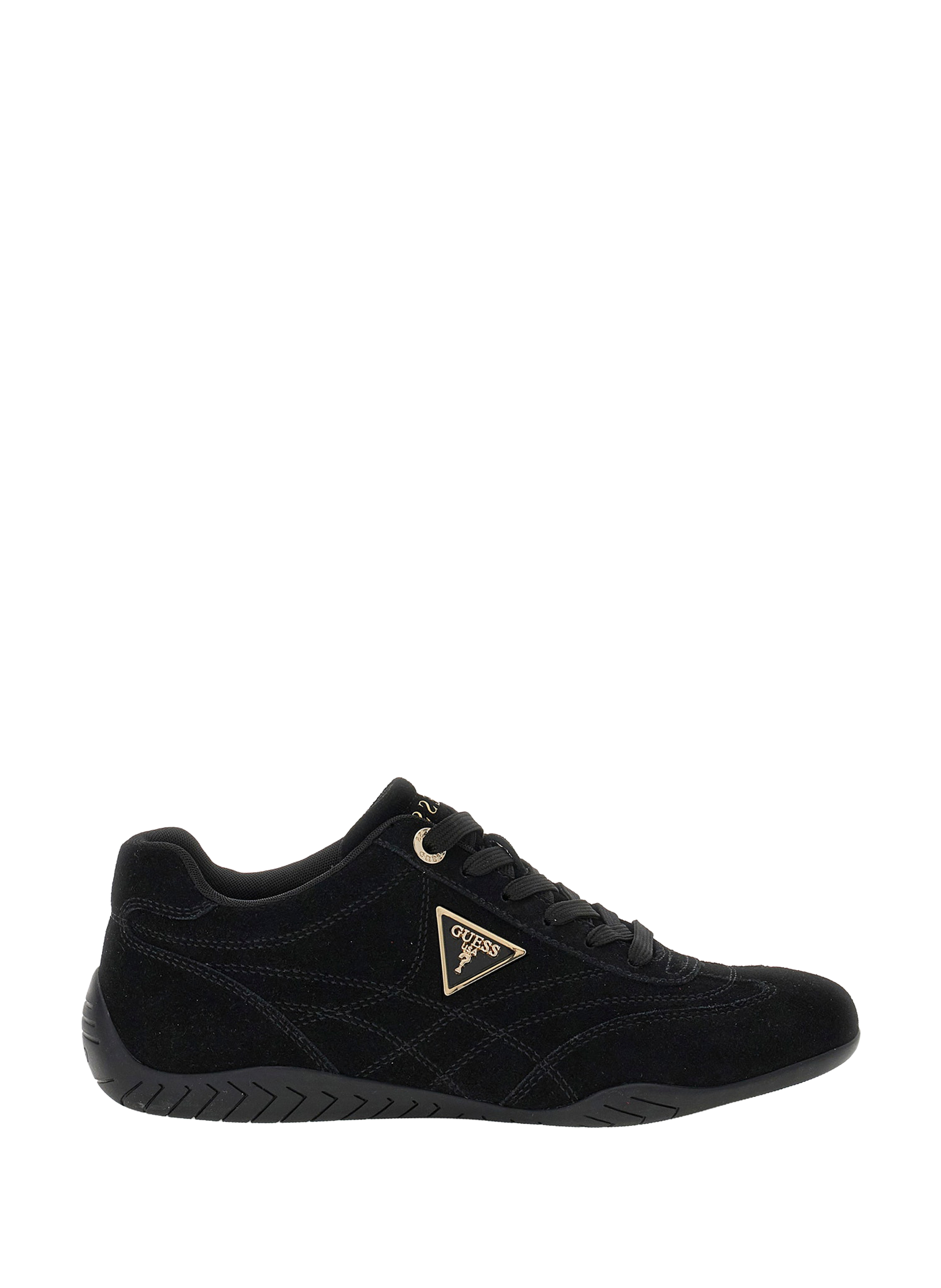 Leather low-top sneakers GUESS Black