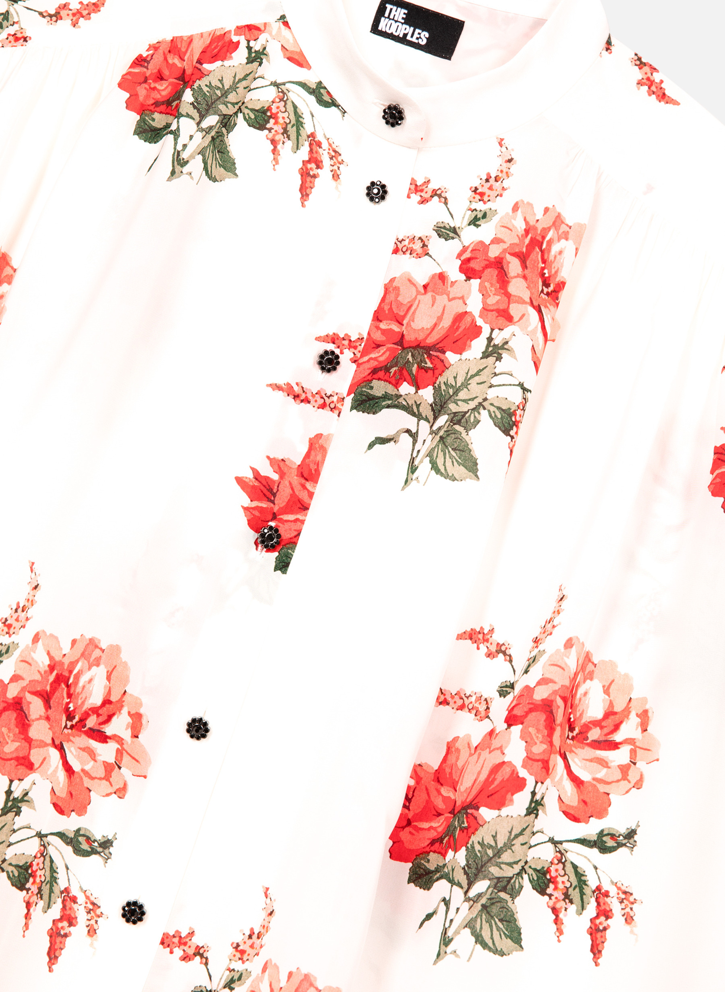Chemise imprimé fleuri THE KOOPLES Blanc