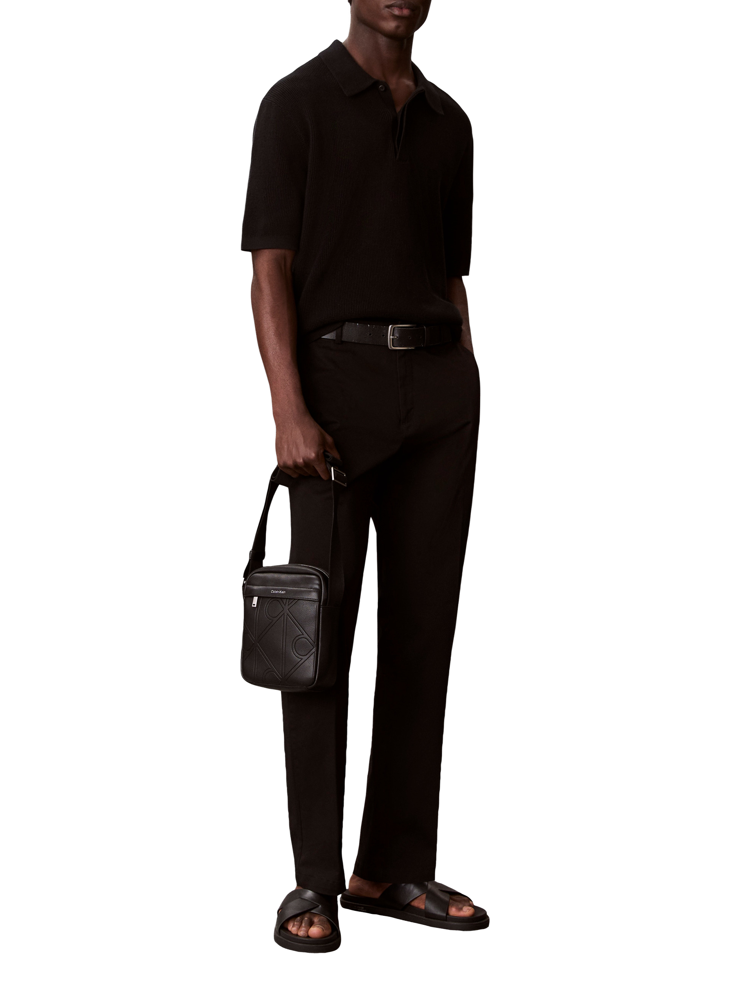 Structured shoulder bag CALVIN KLEIN Black