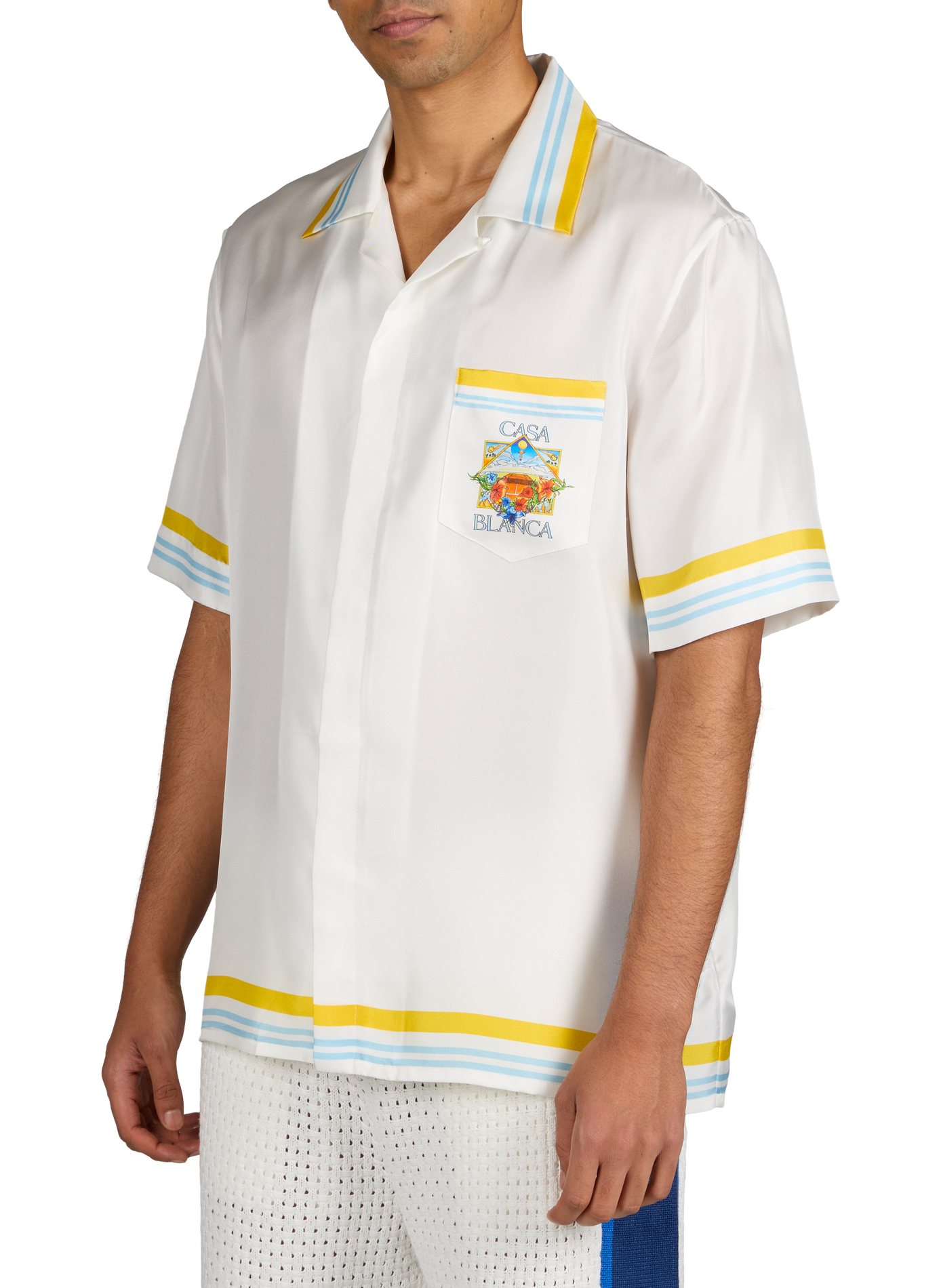 Chemise manches courtes à imprimé en soie CASABLANCA PARIS Multicolore