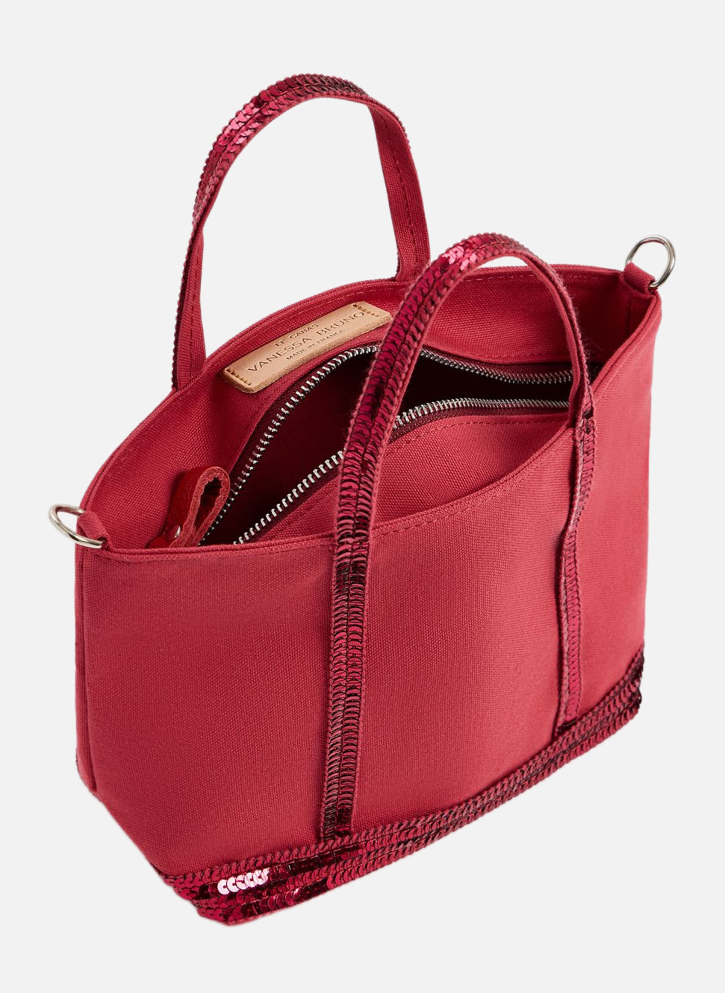 Cabas xs zippé en toile VANESSA BRUNO Rose