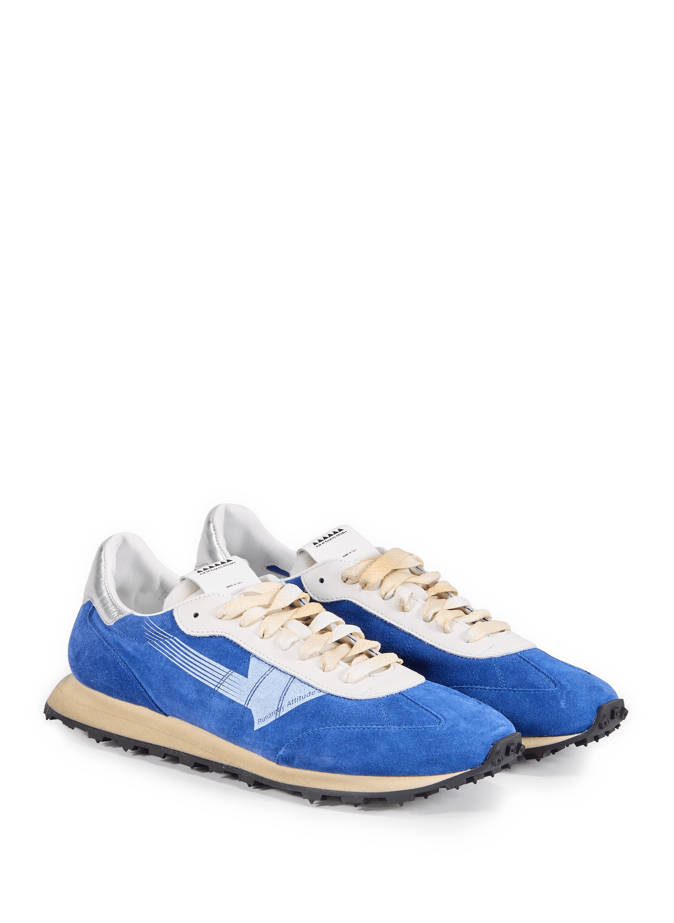 Baskets en cuir suédé mélangé Azul