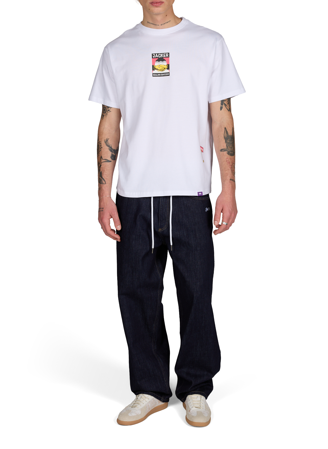 Jean baggy Raw JACKER. Bleu