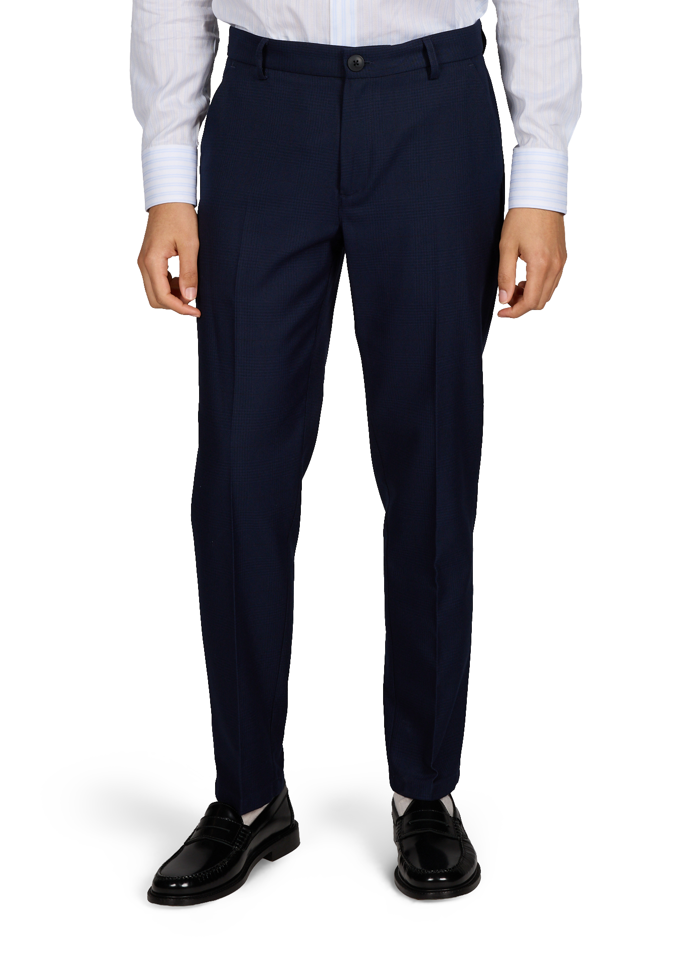 Tweed trousers LES DEUX Blue