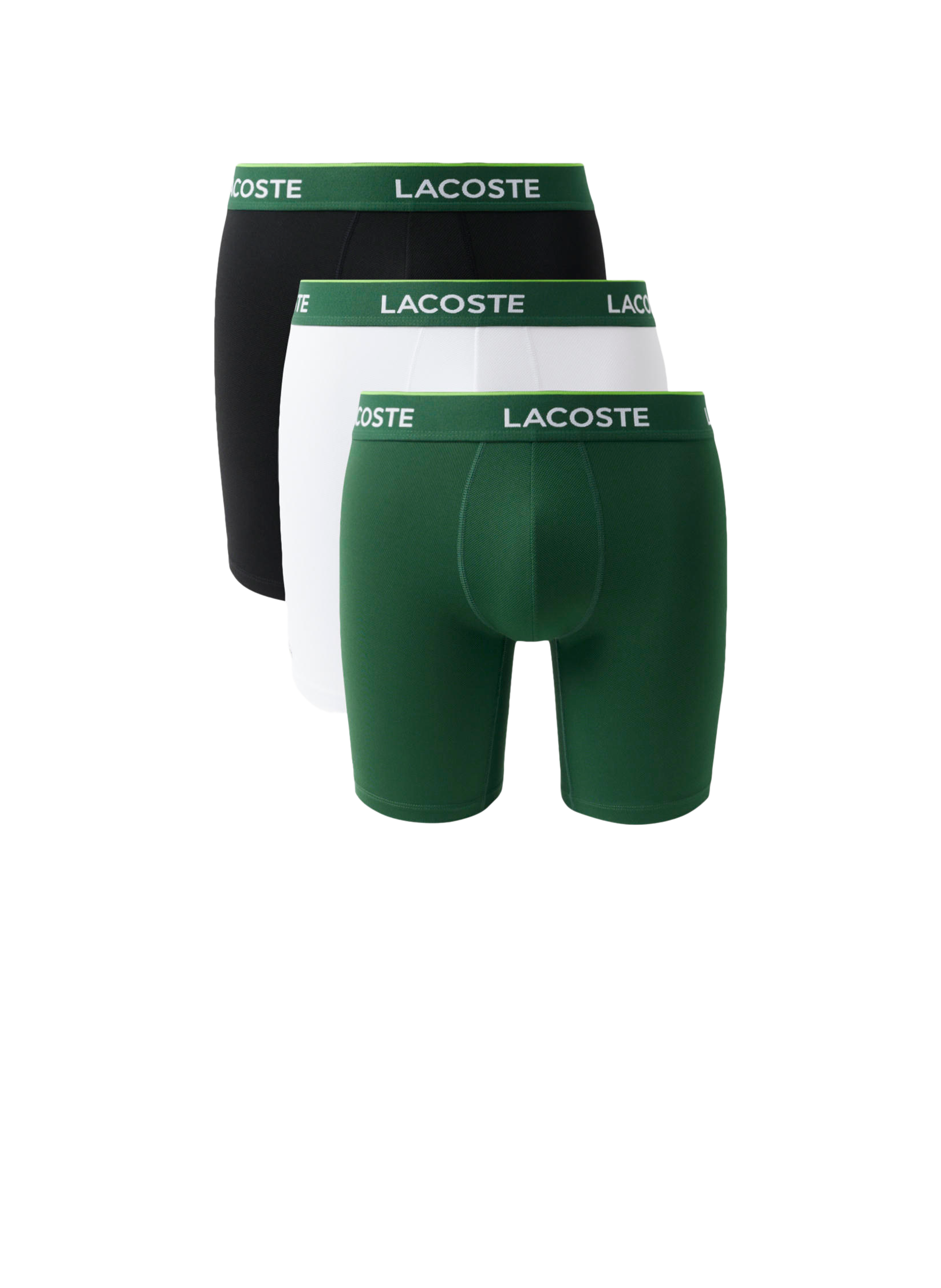 Lot de 3 boxers longs à ceinture logotypée LACOSTE Multicolore