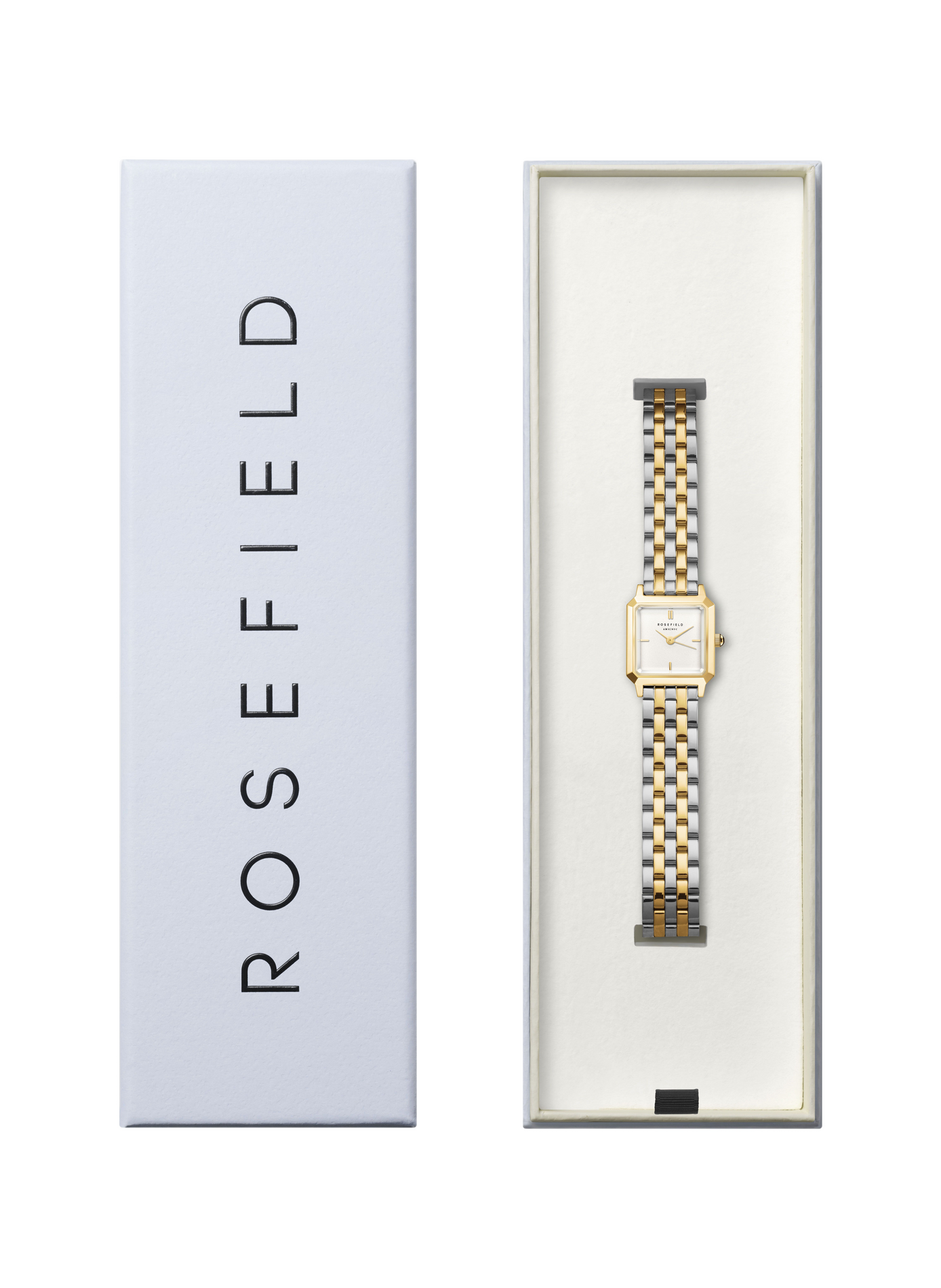 Montre quartz Boxelle en acier inoxydable ROSEFIELD Blanc