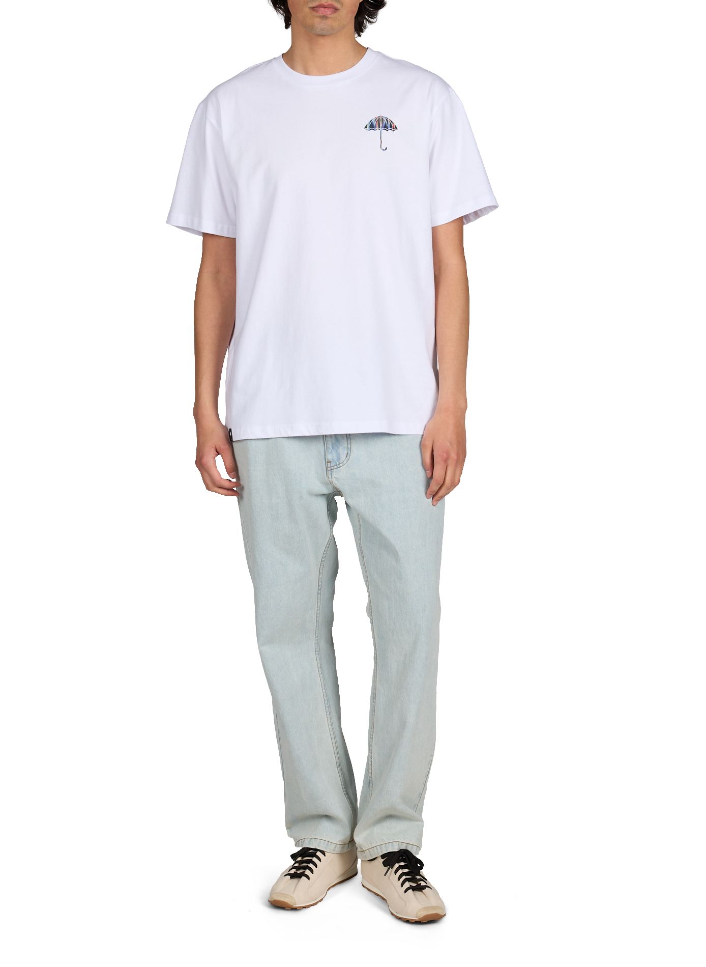 Classic Cotton T-Shirt HELAS CAPS White