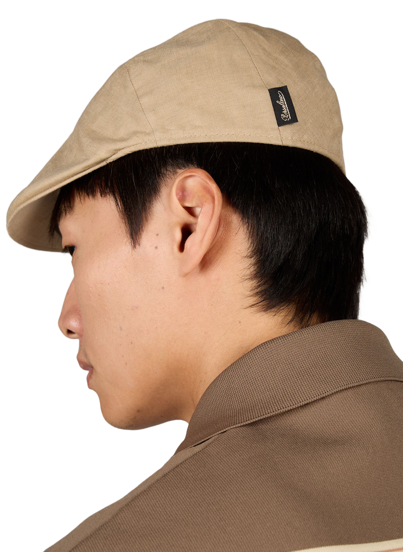 Mütze aus Leinen von Parigi. BORSALINO Beige