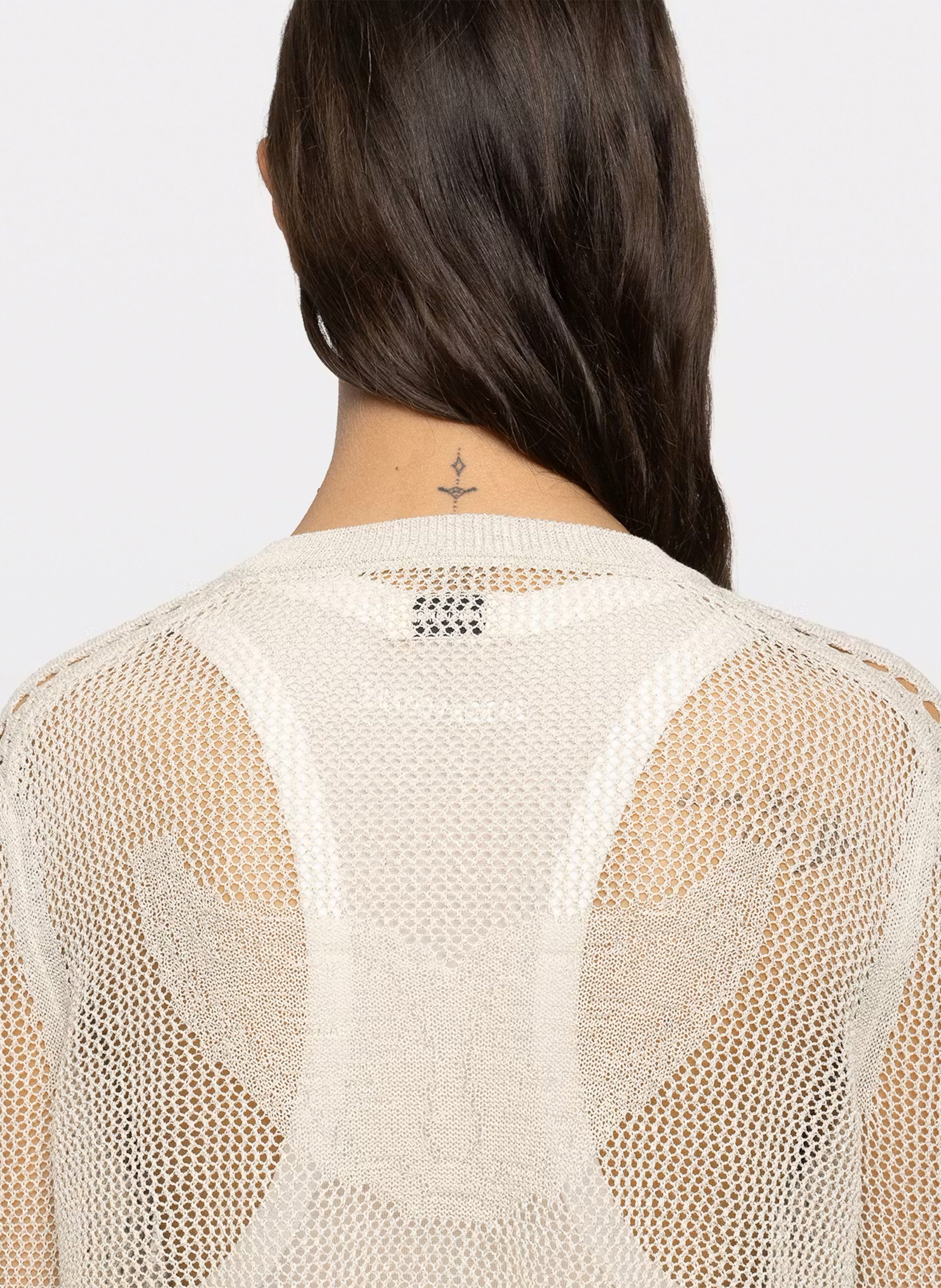Pull col rond en coton mélangé mandala ZADIG&VOLTAIRE Beige