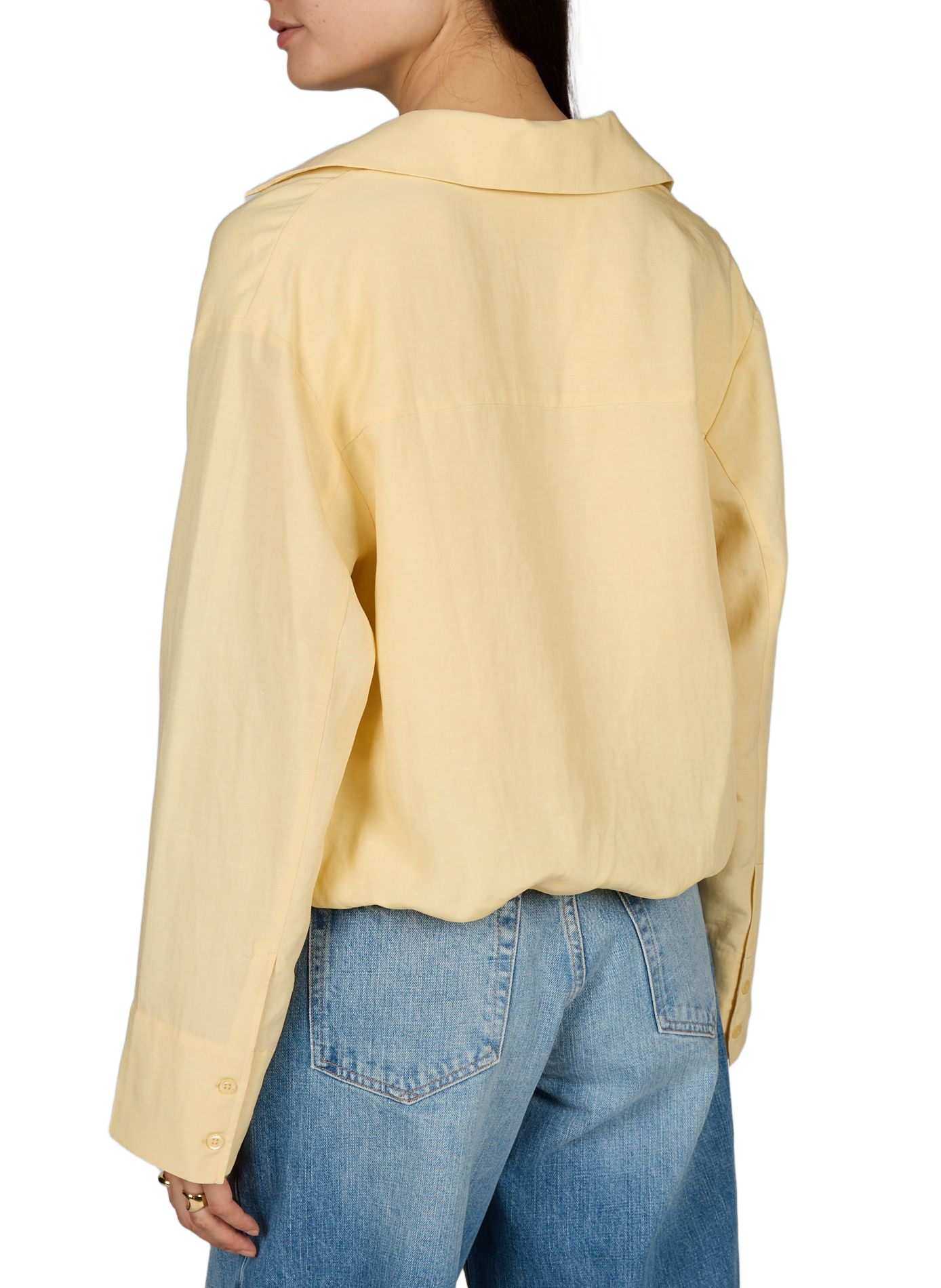 SADAPHNE plain fluid shirt | Yellow SAMSOE SAMSOE Women