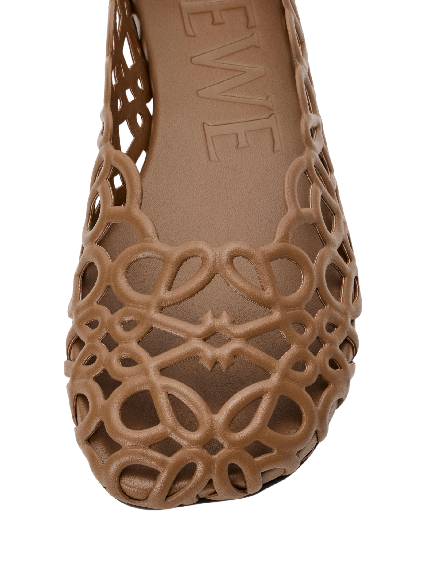 Ballerines Petal Anagram en cuir d'agneau LOEWE Beige