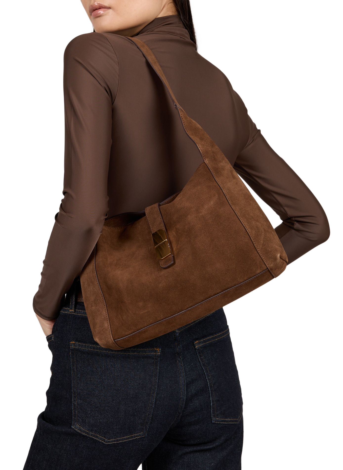 Sac porté épaule Rachel en cuir NAT & NIN Marron