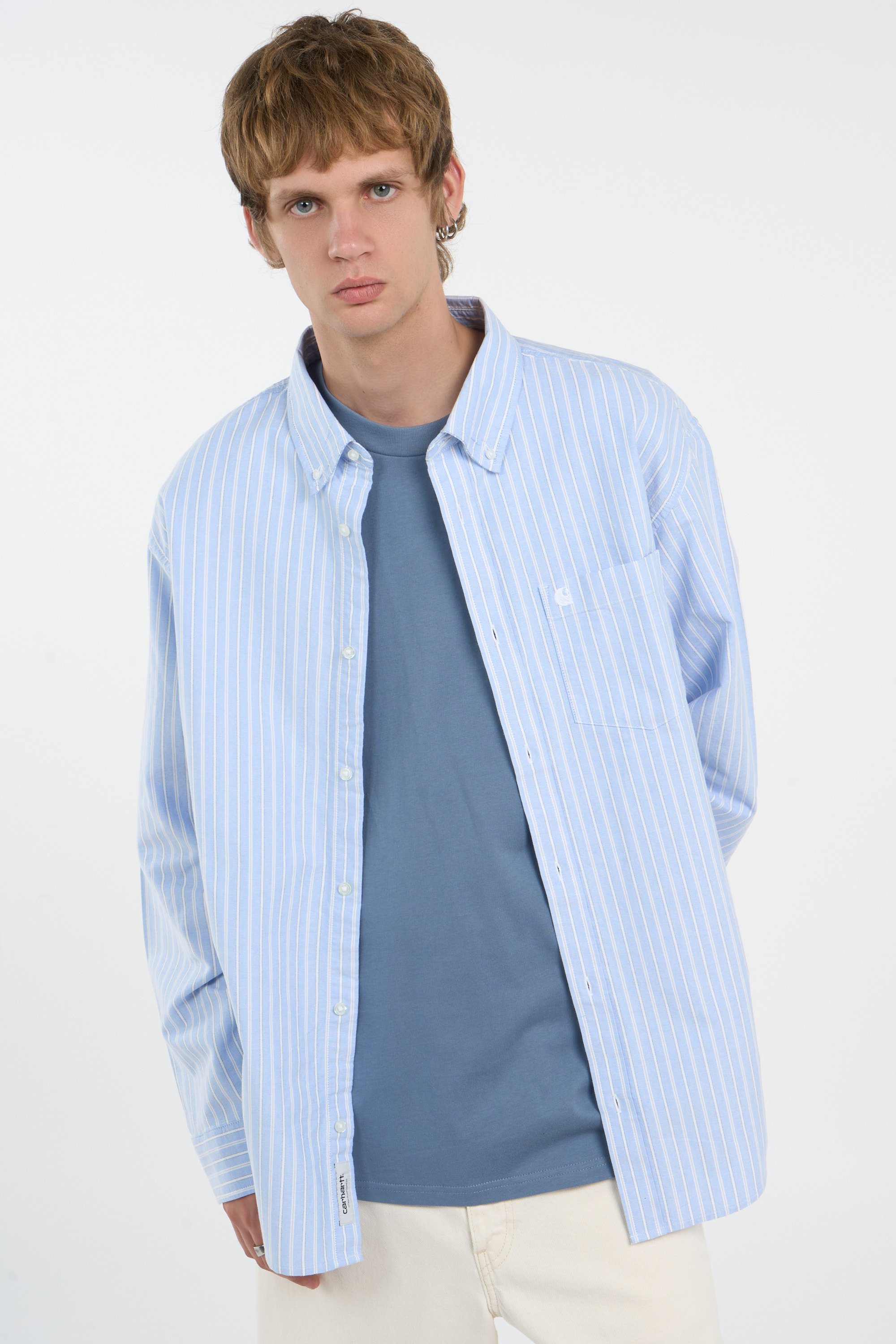 Chemise oversize en coton kanan CARHARTT WIP Bleu