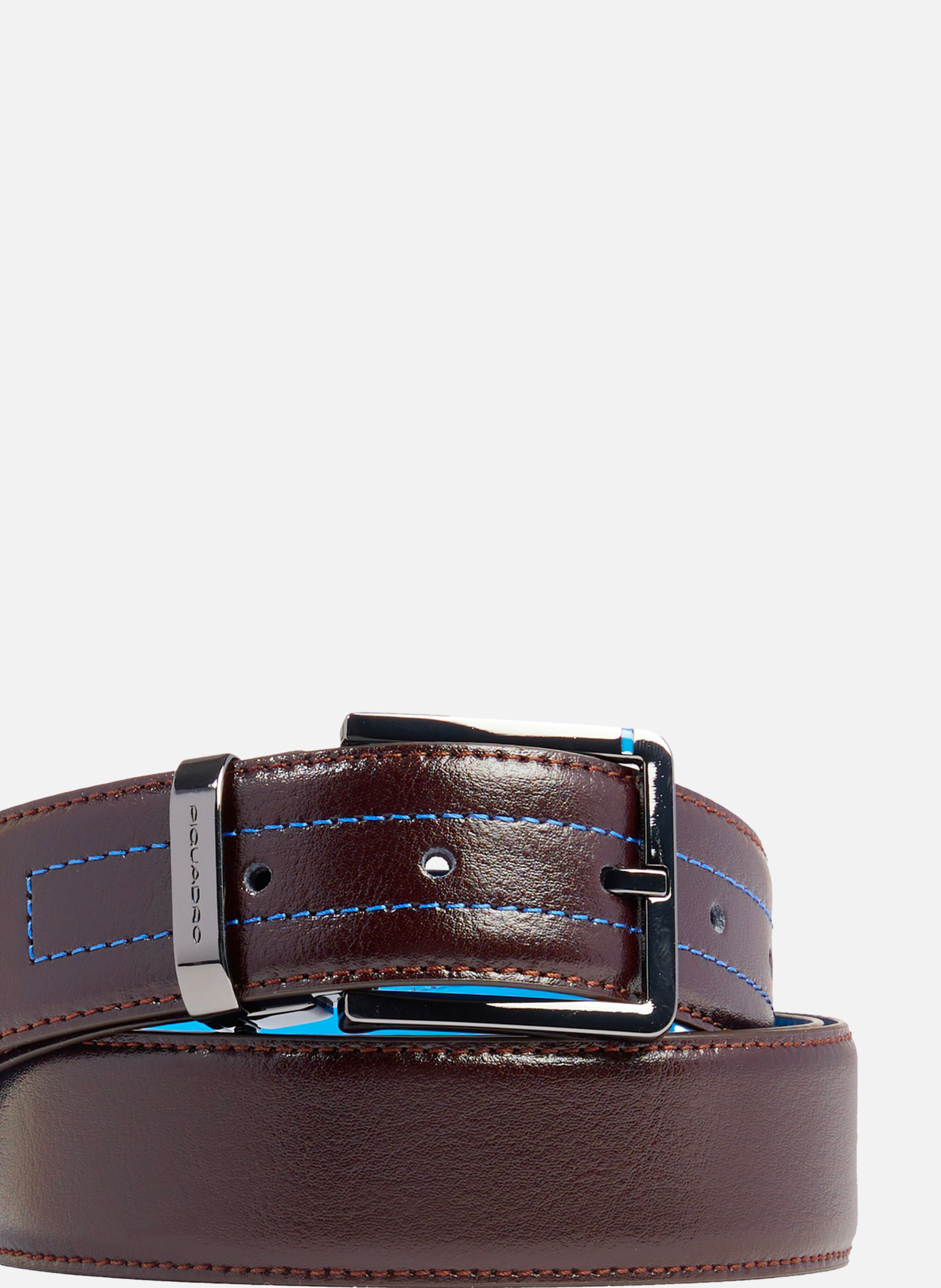 Gürtel herren aus leder mit dornschliesse PIQUADRO Braun
