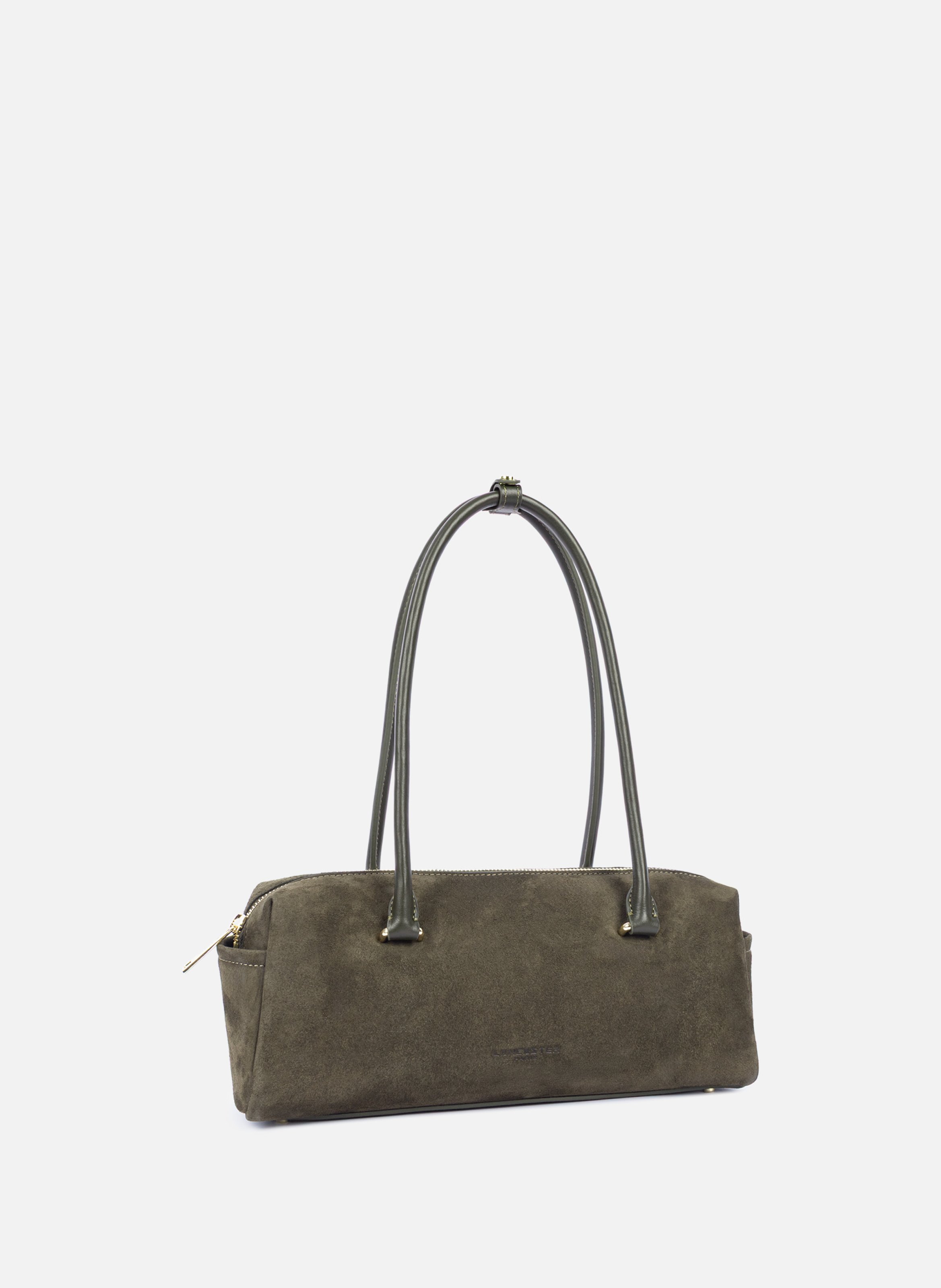 Sac rectangle - suède cube | Kaki LANCASTER Femme