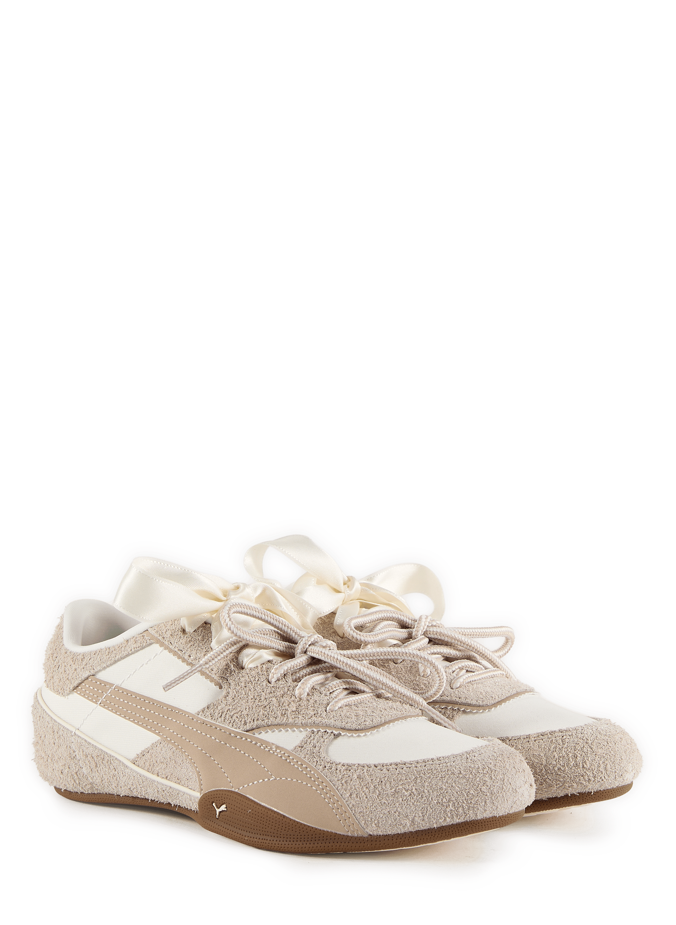 Flat sneakers with double laces PUMA Beige