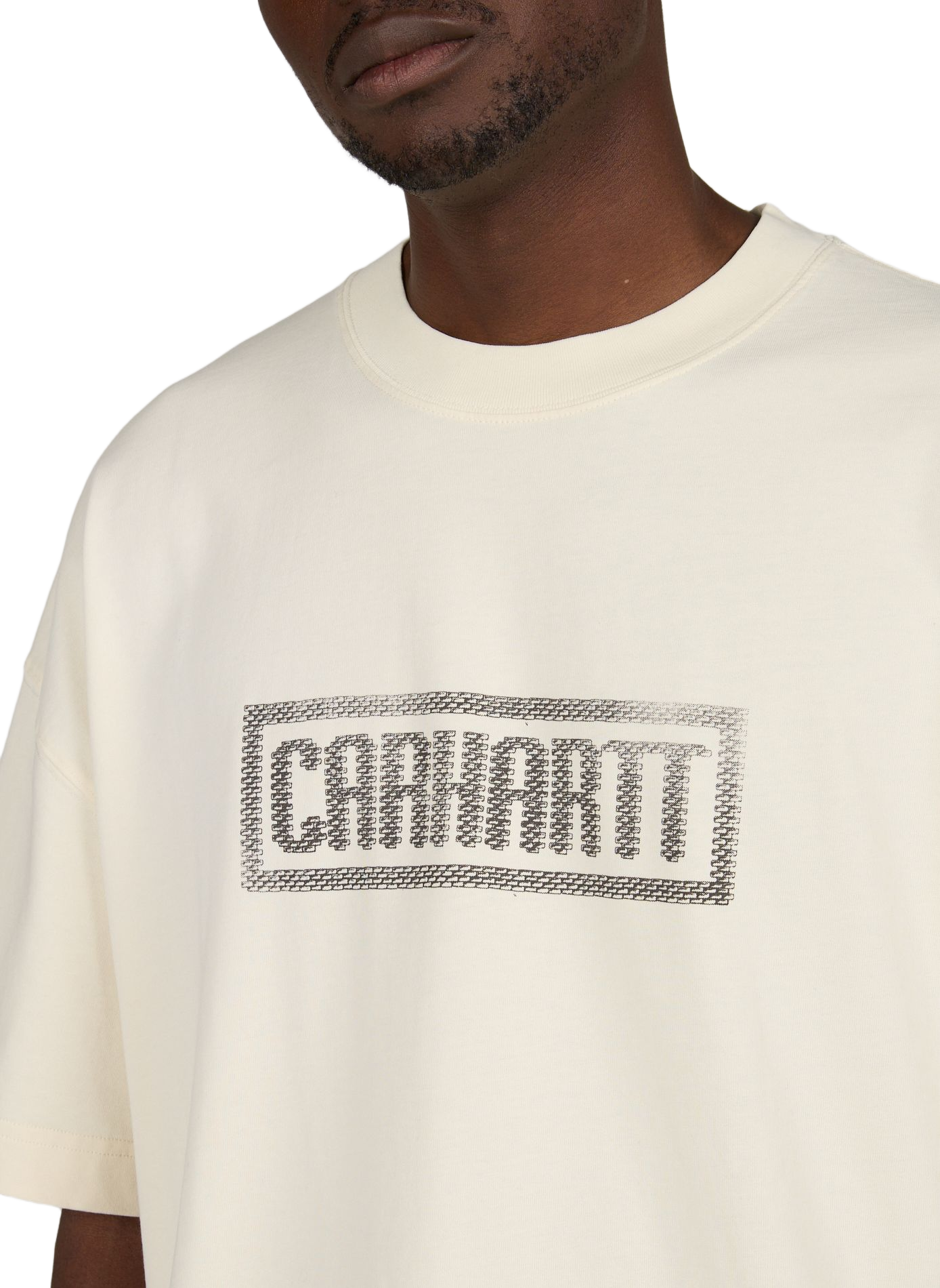 Bedrucktes Baumwoll-T-Shirt CARHARTT WIP Beige