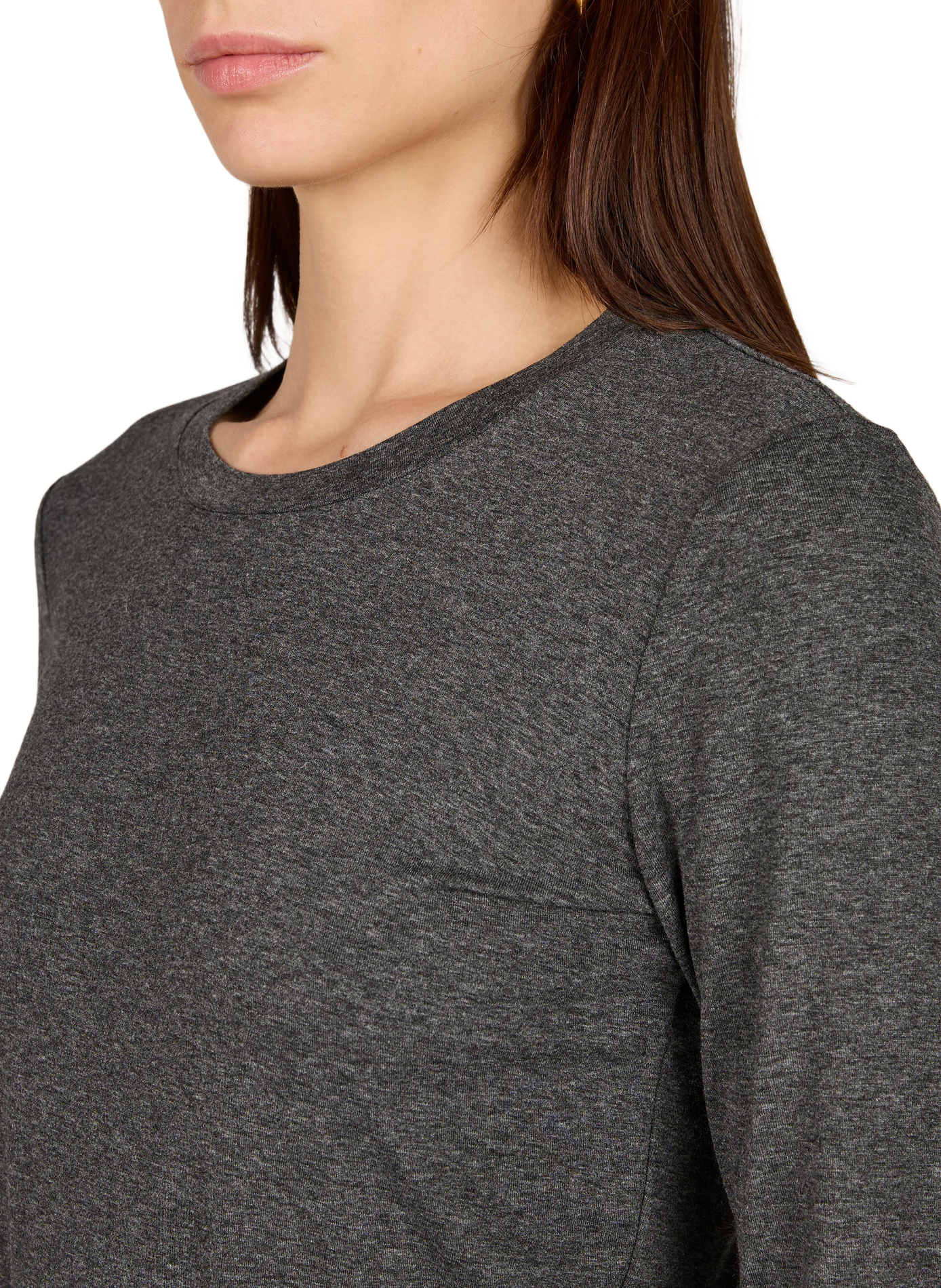 T-shirt Wkdmultie moulant col rond MAX MARA WEEK END Gris