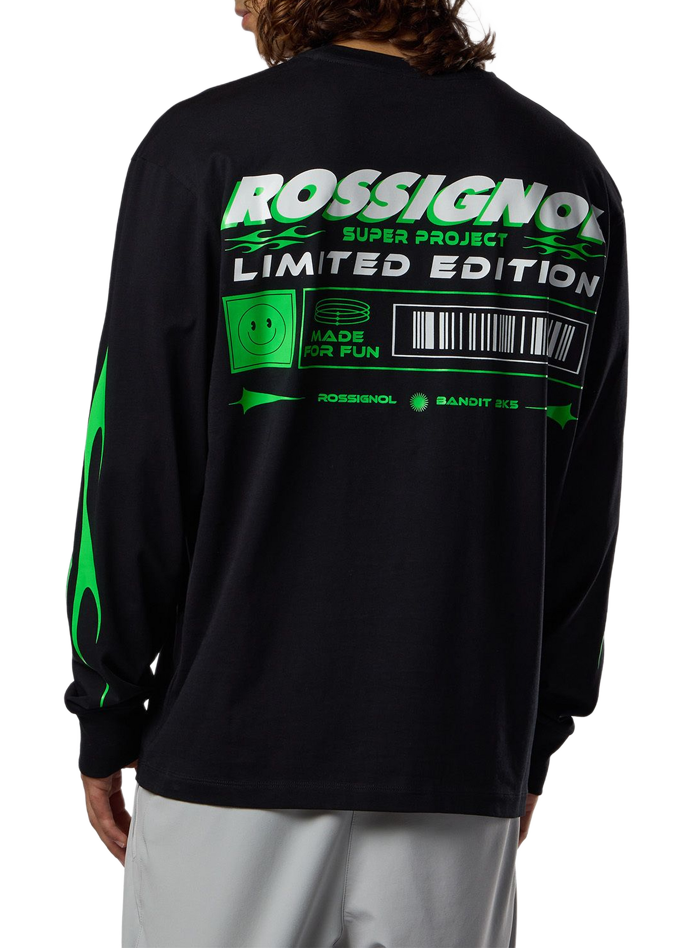 T-shirt droit col rond imprimé en coton ROSSIGNOL Schwarz