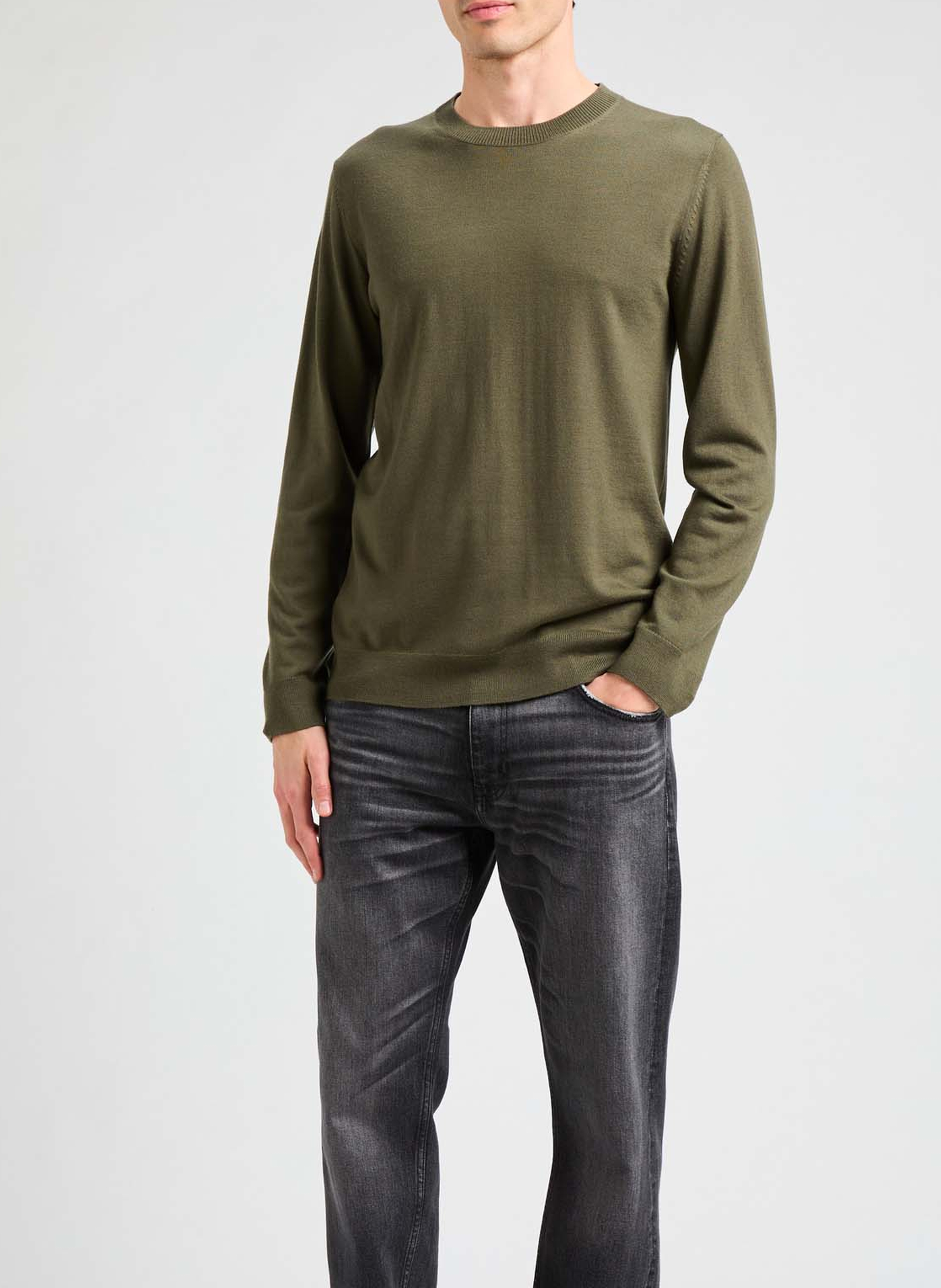 Merinowollpullover AU PRINTEMPS PARIS Khaki