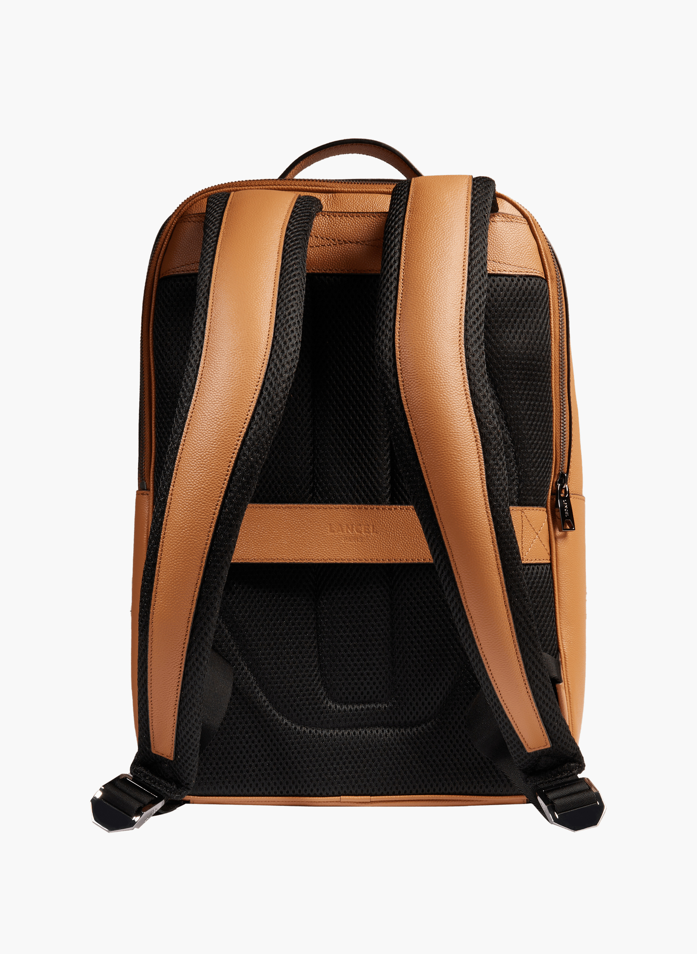 Sac à dos convertible 2 zip charlie de lancel en cuir LANCEL Marron